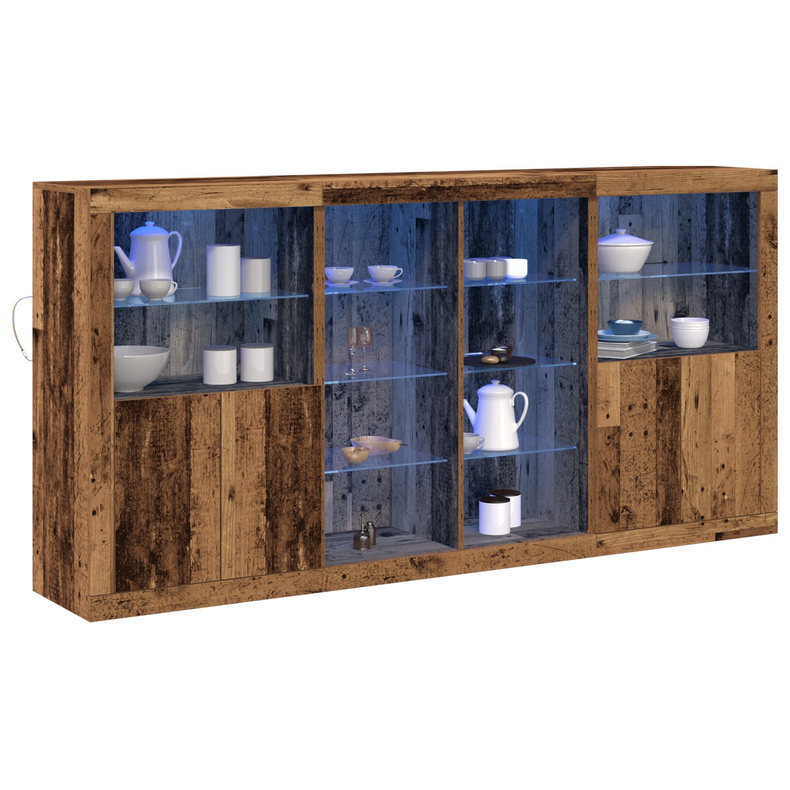 vidaXL Sideboard Sideboard mit LED-Lichtern Alte günstig online kaufen