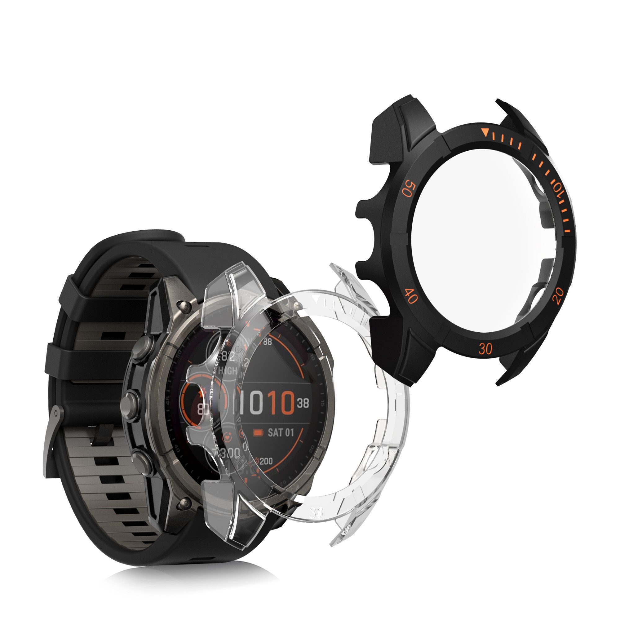 Smartwatch-Hülle 2x Hülle für Garmin Fenix 8 47mm