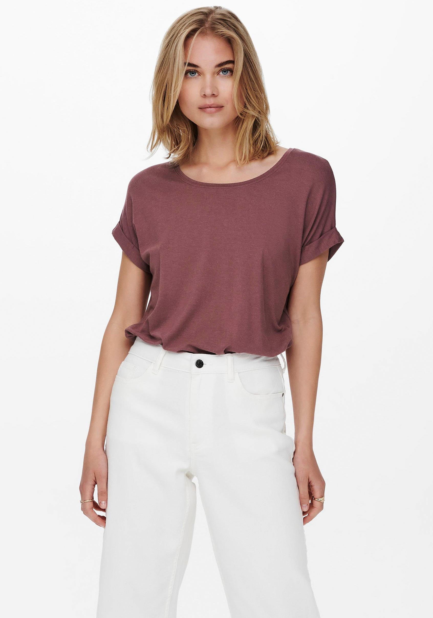 ONLY T-Shirt ONLMOSTER – Kurzarmshirt mit Aufschlag und klassischem Look un günstig online kaufen