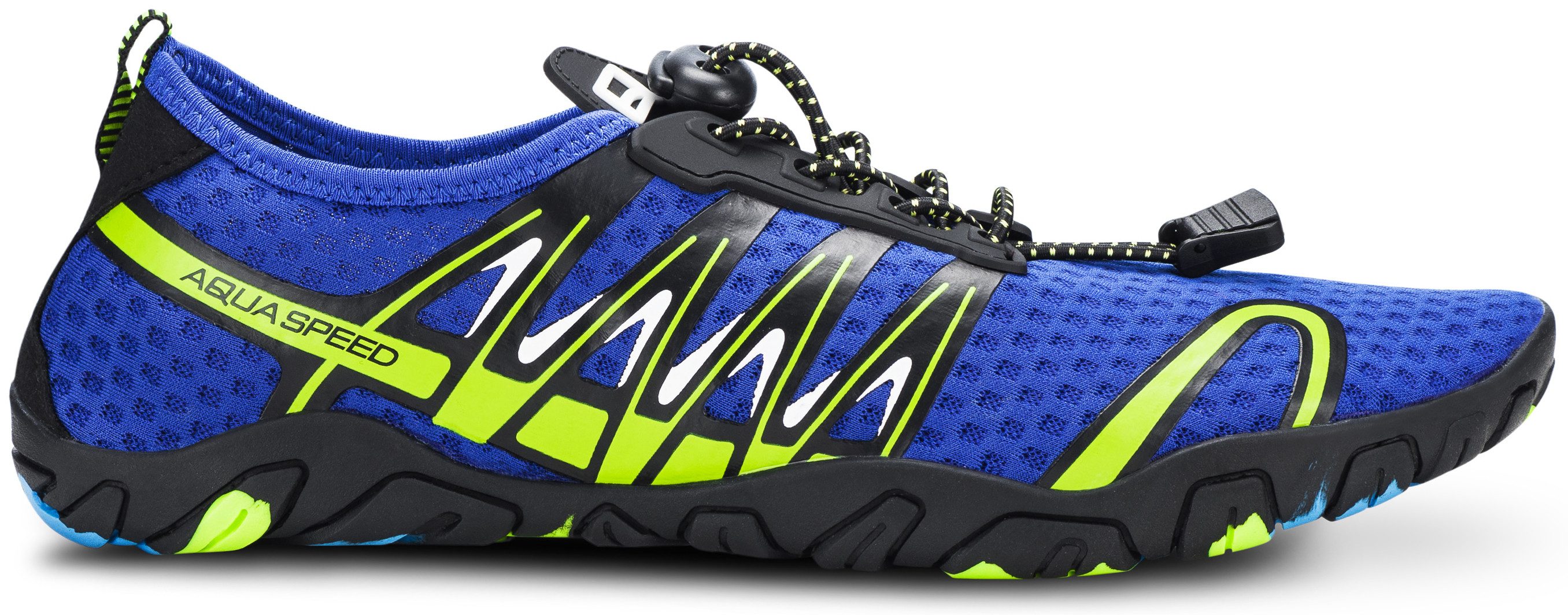 Aqua Speed Gekko Wasserschuhe Gr. 35 – Blau/Grün mit Mikrofaserhandtuch Wasserschuh (Sportliche Freizeitschuhe – rutschfest & alltagstauglich) Schuh für Wasser, Land & Freizeit – ein echter Alleskönner