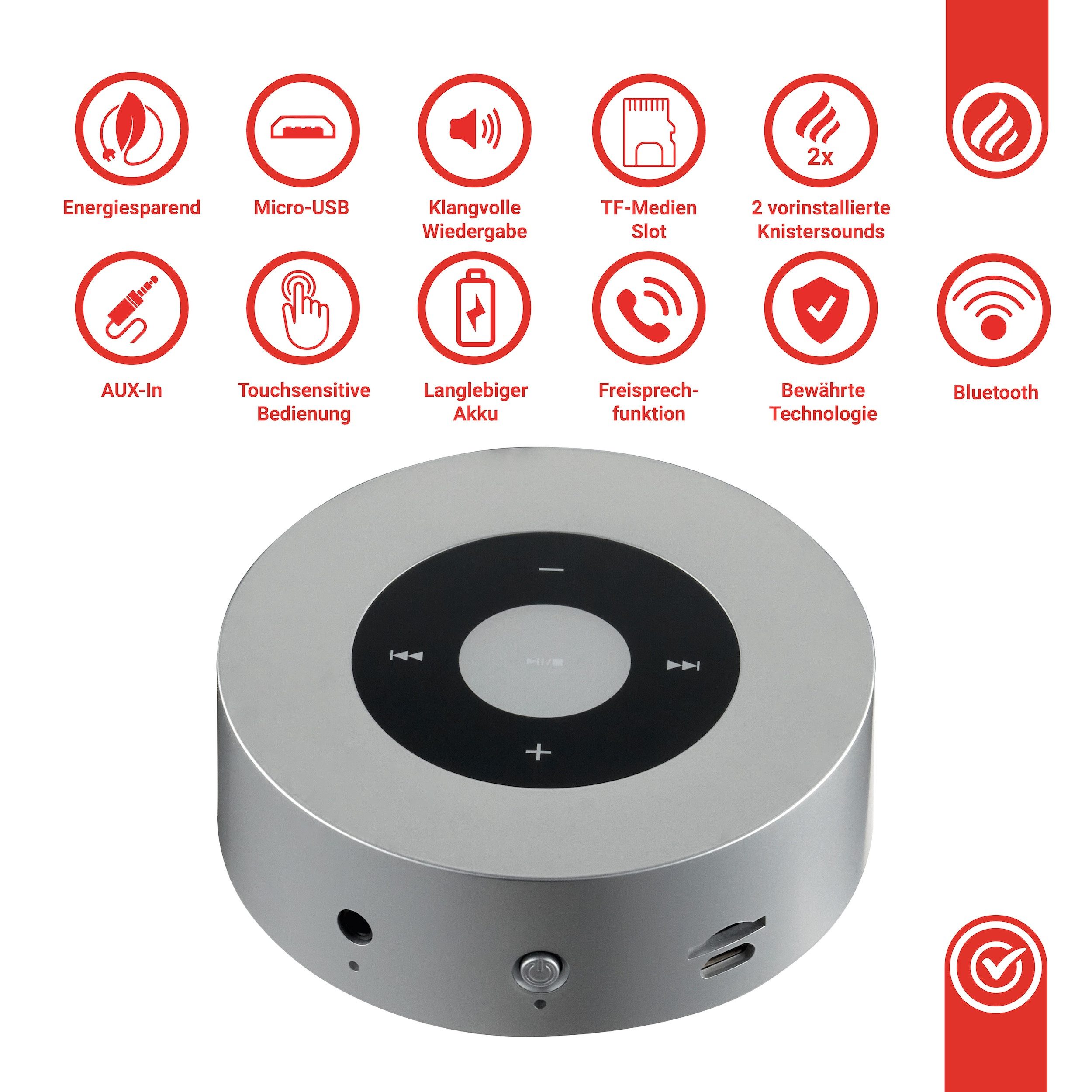 KAMINIO MORITZ Bluetooth-Lautsprecher (Inkl. SD-Karte mit Knistersounds) – Bild 3 von 5