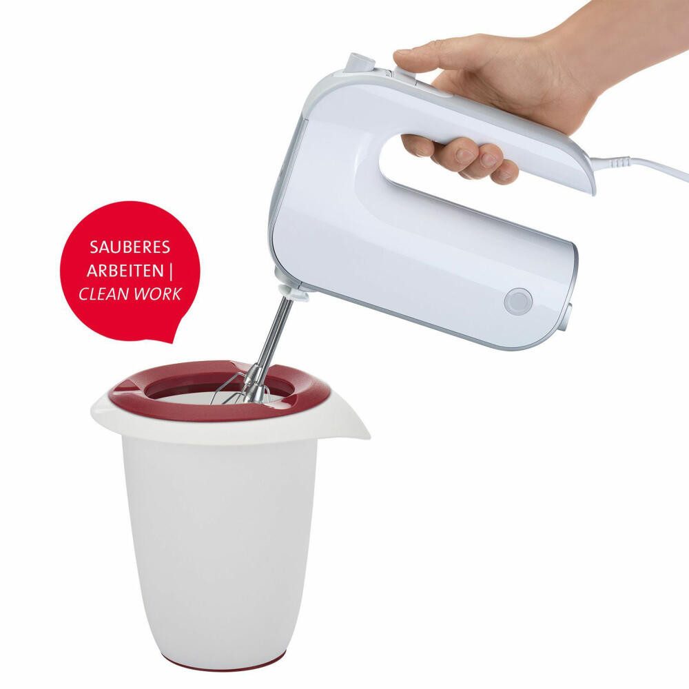 WESTMARK Rührschüssel Back-Set, 3-tlg.: 1 Rührschüssel 2,5 l, 1 Quirltopf 1 l, 1 Messkanne, SAN, PP, PE, Made in Germany