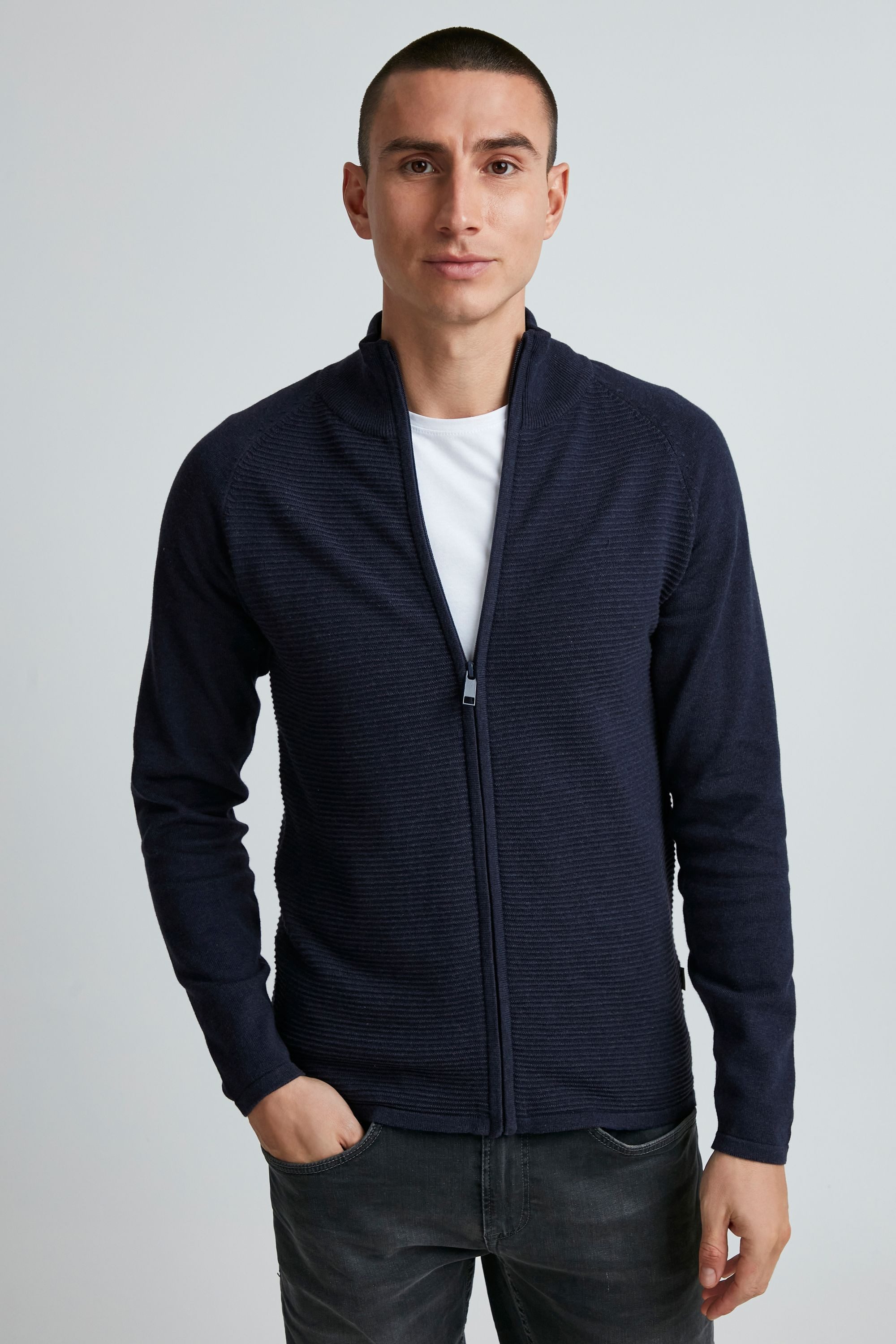 11 Project Strickjacke PRBalin Feinstrick Zip-Jacke günstig online kaufen