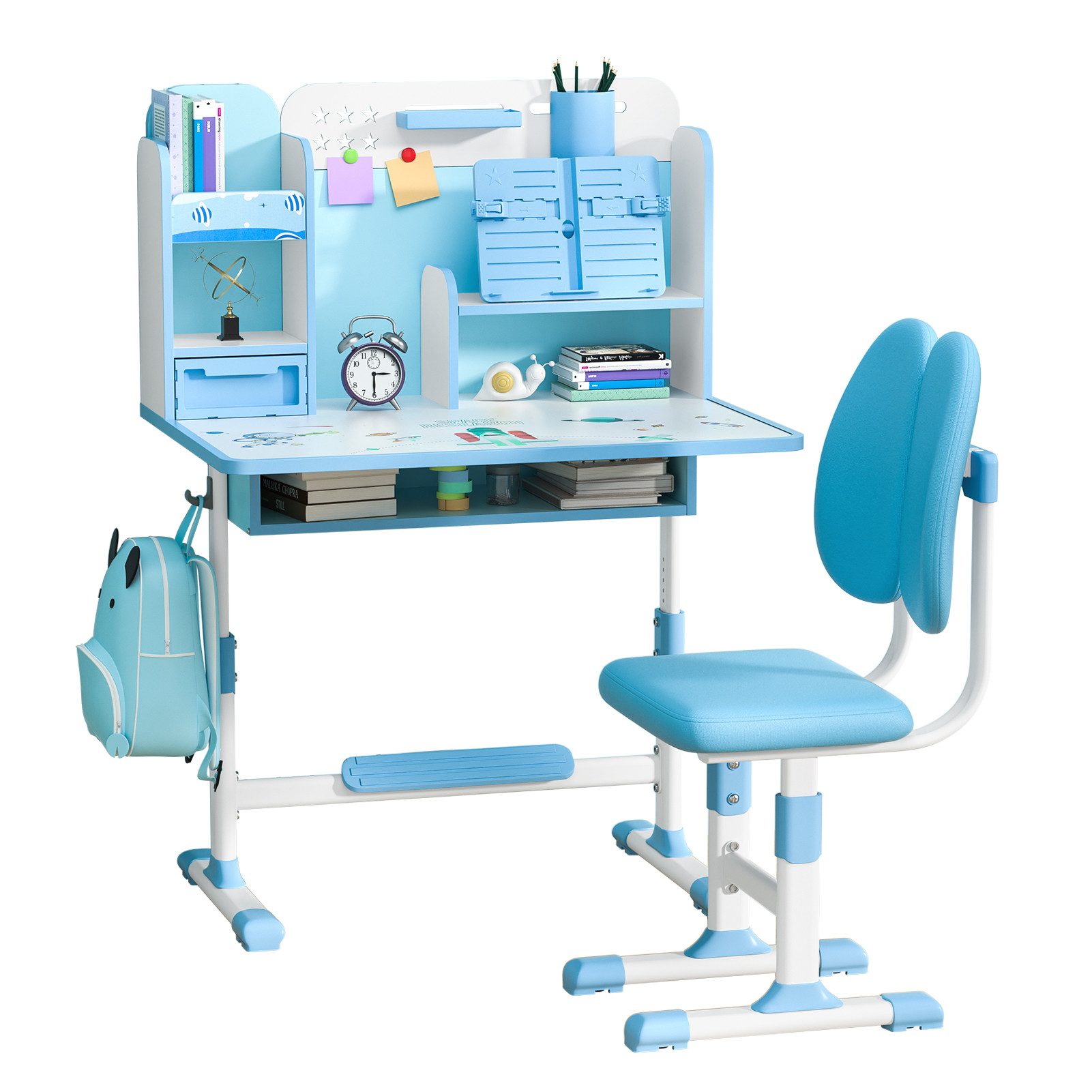 Rutaqian Kinderschreibtisch 2Pcs / Set Kinder günstig online kaufen
