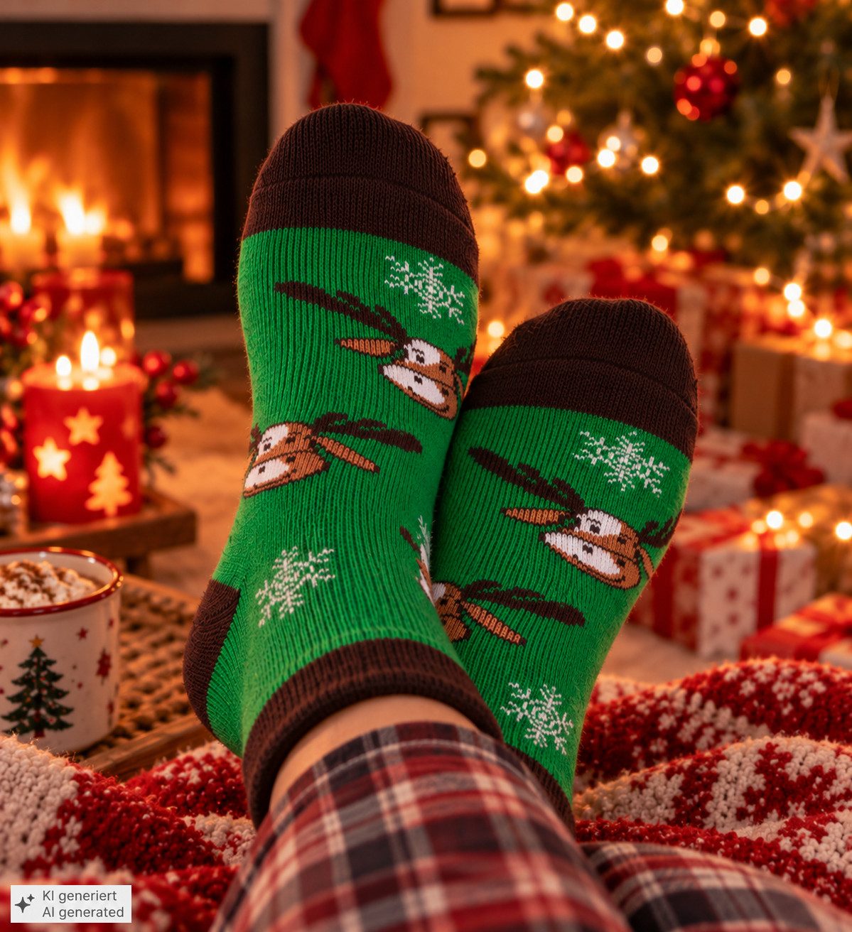 Martinex ABS-Socken Thermosocken Socken warme Antirutschsocken Hüttenschuhe socks mit ABS Sohle, Haussocken, Gästesocken, 35 36 37 38 39 40 41 42