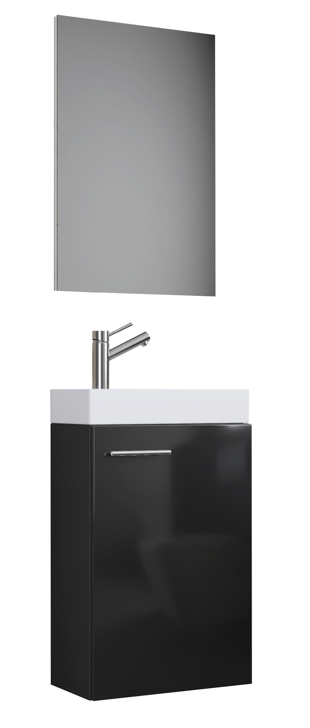 VCM Waschtisch 3-tlg Gäste WC Waschplatz Waschtisch Slito Spiegel günstig online kaufen