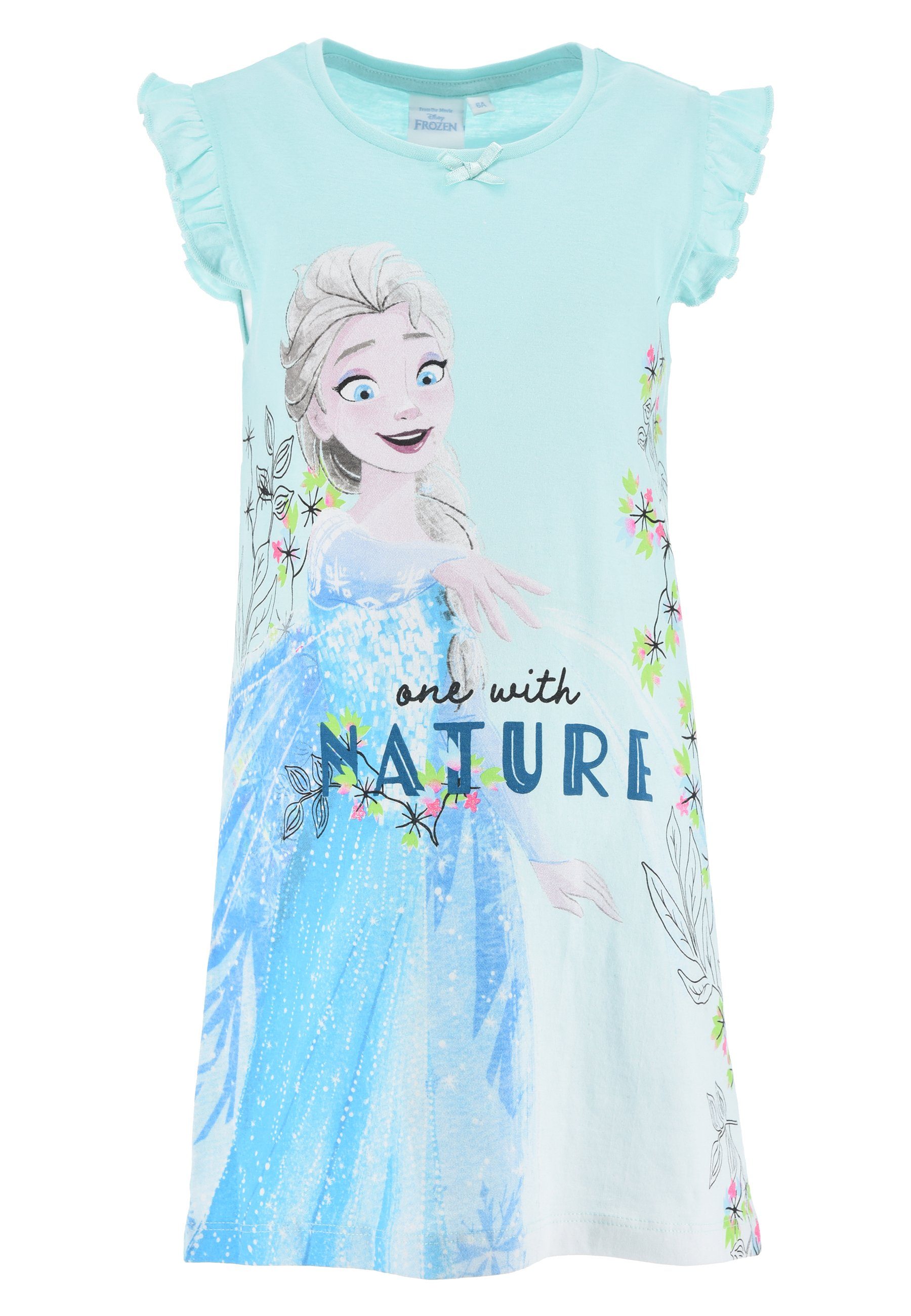 Kleid Sommer-Kleid Disney Dress Sommerkleid Sommer Türkis Frozen Elsa