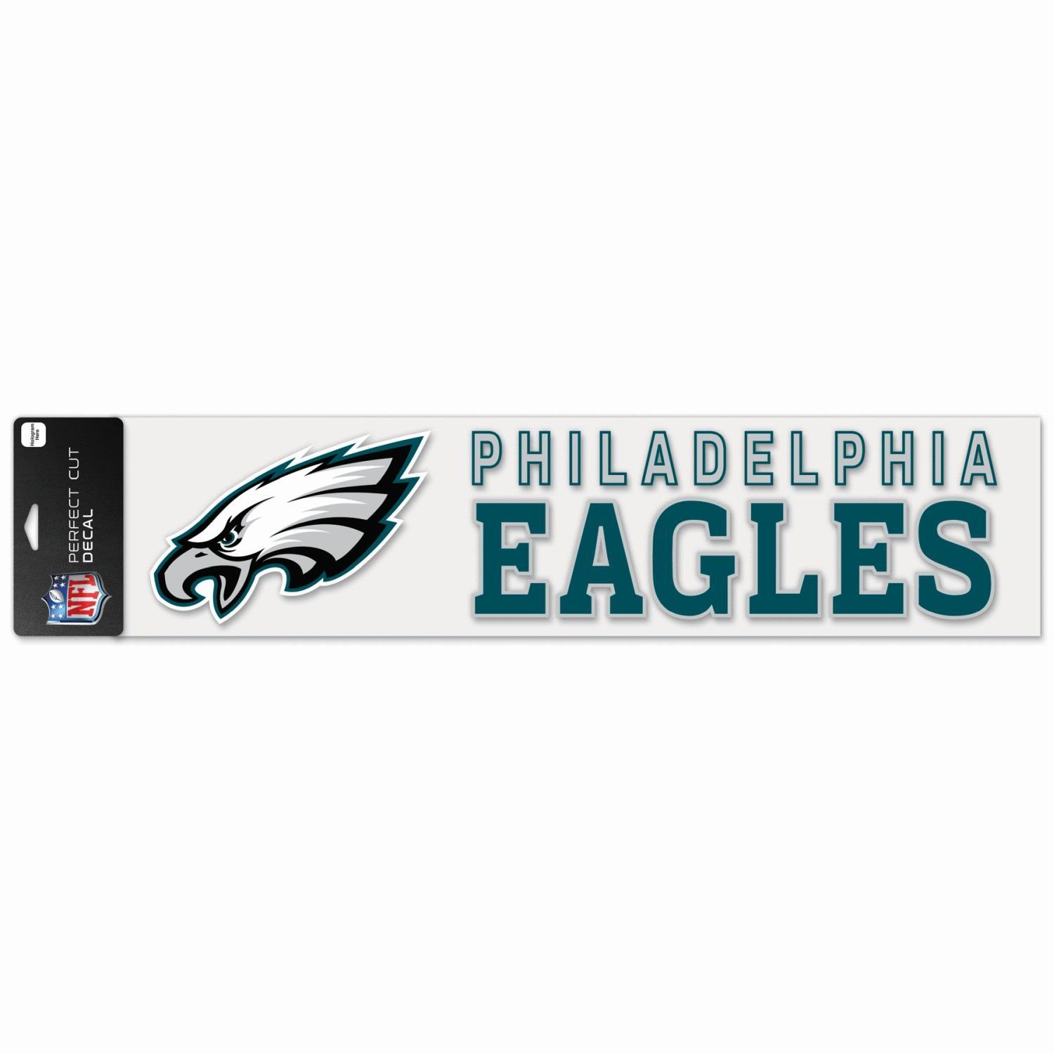 Cut Aufkleber XXL 10x40cm NFL Teams Eagles Philadelphia Perfect WinCraft Wanddekoobjekt