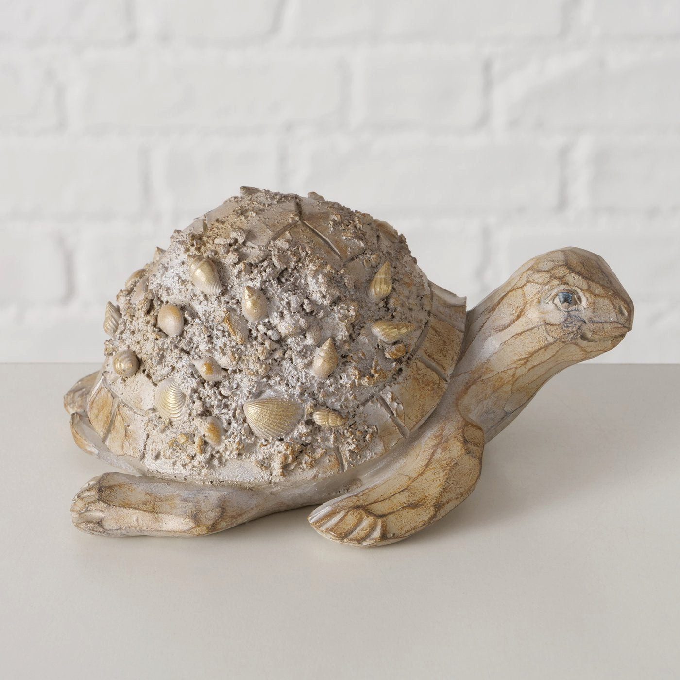 BOLTZE Dekofigur Figur Schildkröte " Elysia " aus Kunstharz - Braun von Boltze - Gesche