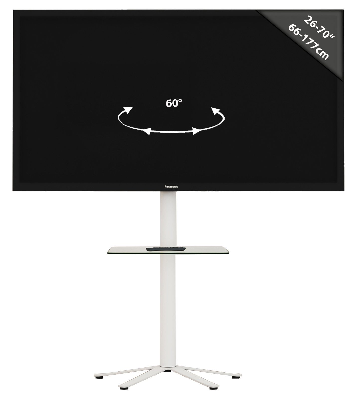 VCM TV-Ständer Xila 100x61x61cm, (bis 70 Zoll, 1)