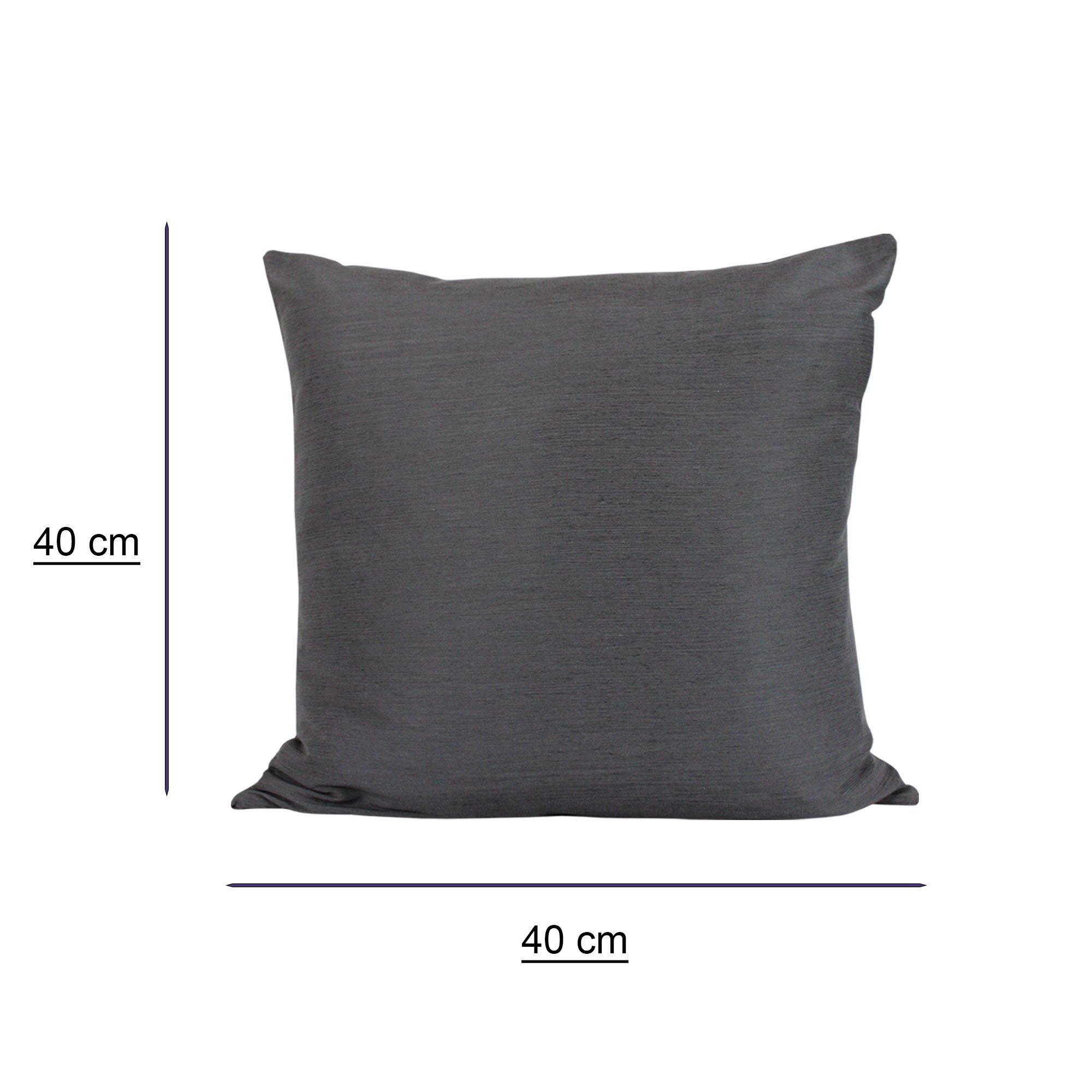 Haus und Deko Kissenbezug Kissenbezug Canada elegant meliert Kissenhülle De günstig online kaufen