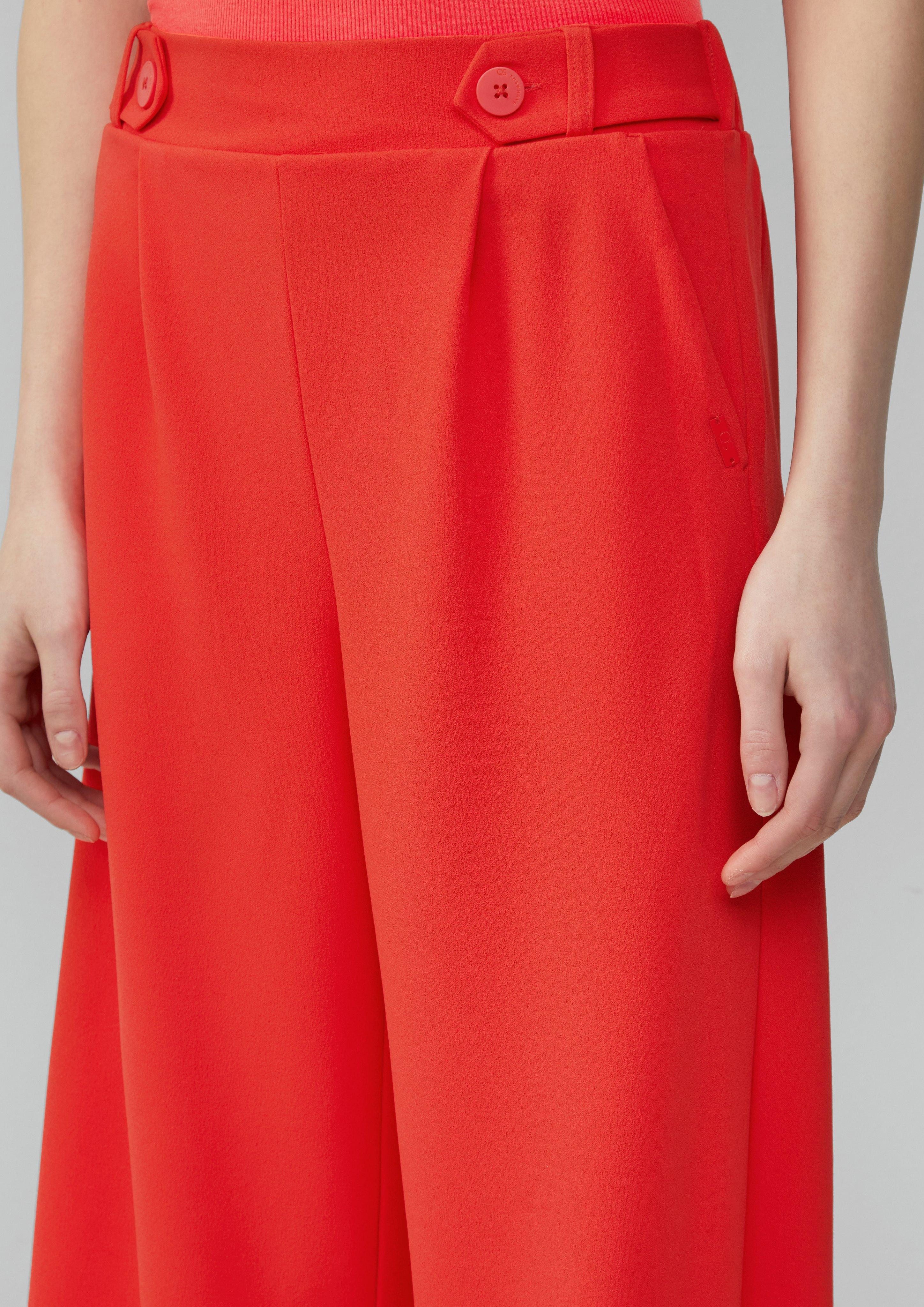 QS 7/8-Hose Culotte aus Interlockjersey Zierknopf günstig online kaufen