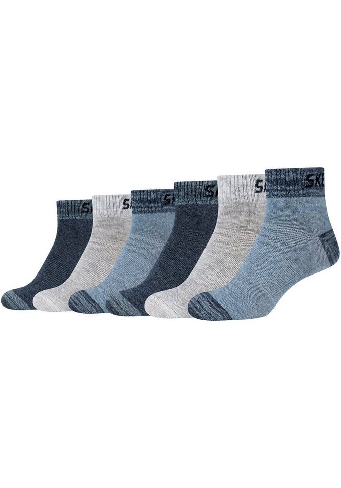 Skechers Kurzsocken Kurzsocken 6er Pack, Mit feuchtigkeitsregulierender  Netzbelüftung