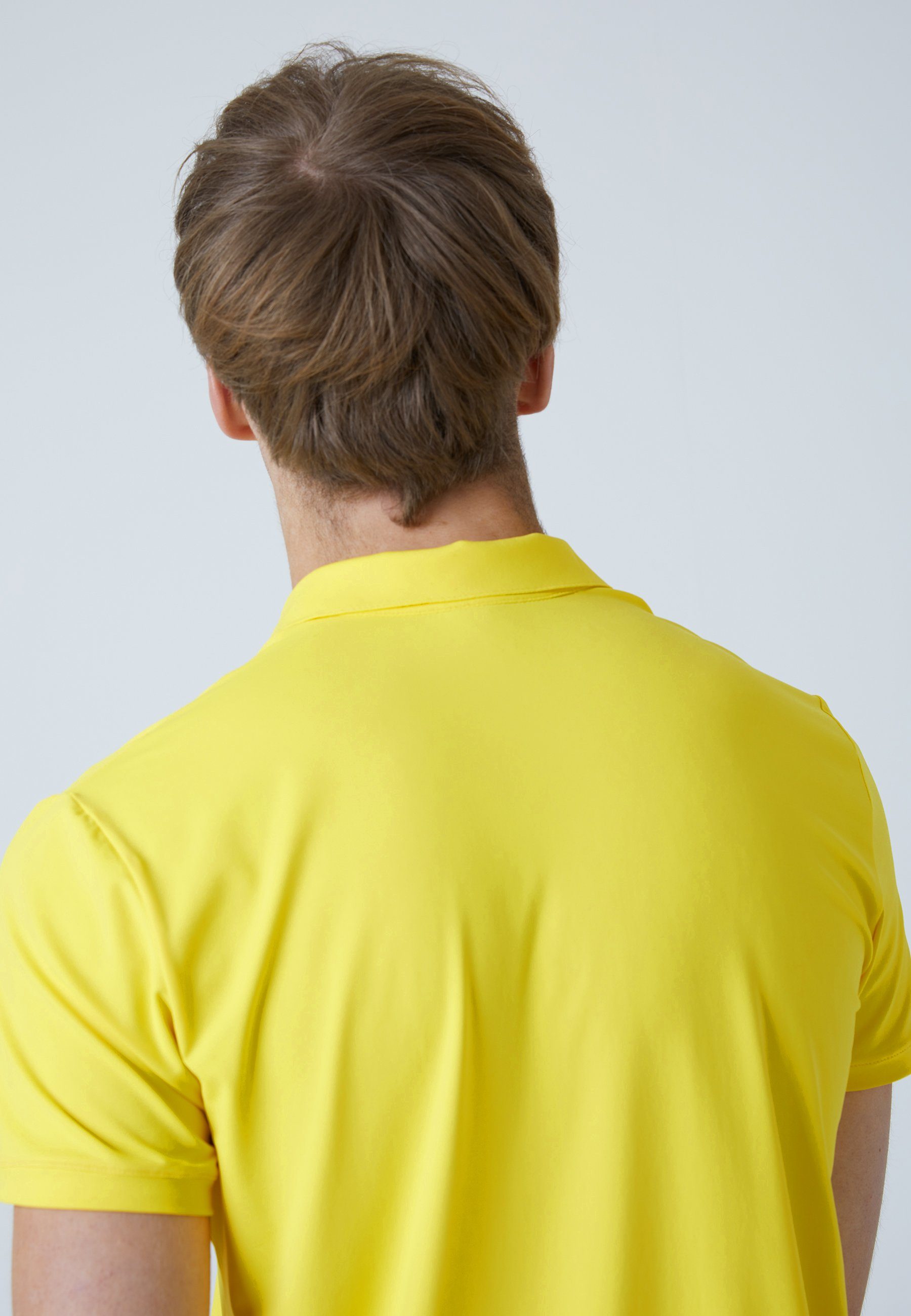 Golf Shirt Jungen Funktionsshirt Polo SPORTKIND gelb Herren & Kurzarm