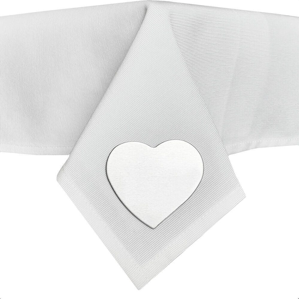 VABIONO Tischtuchklammer Tischtuchbeschwerer Herz-Motiv Tischtuchhalter magnetisch 4 Stück, (4-teilig), kostenloser Versand