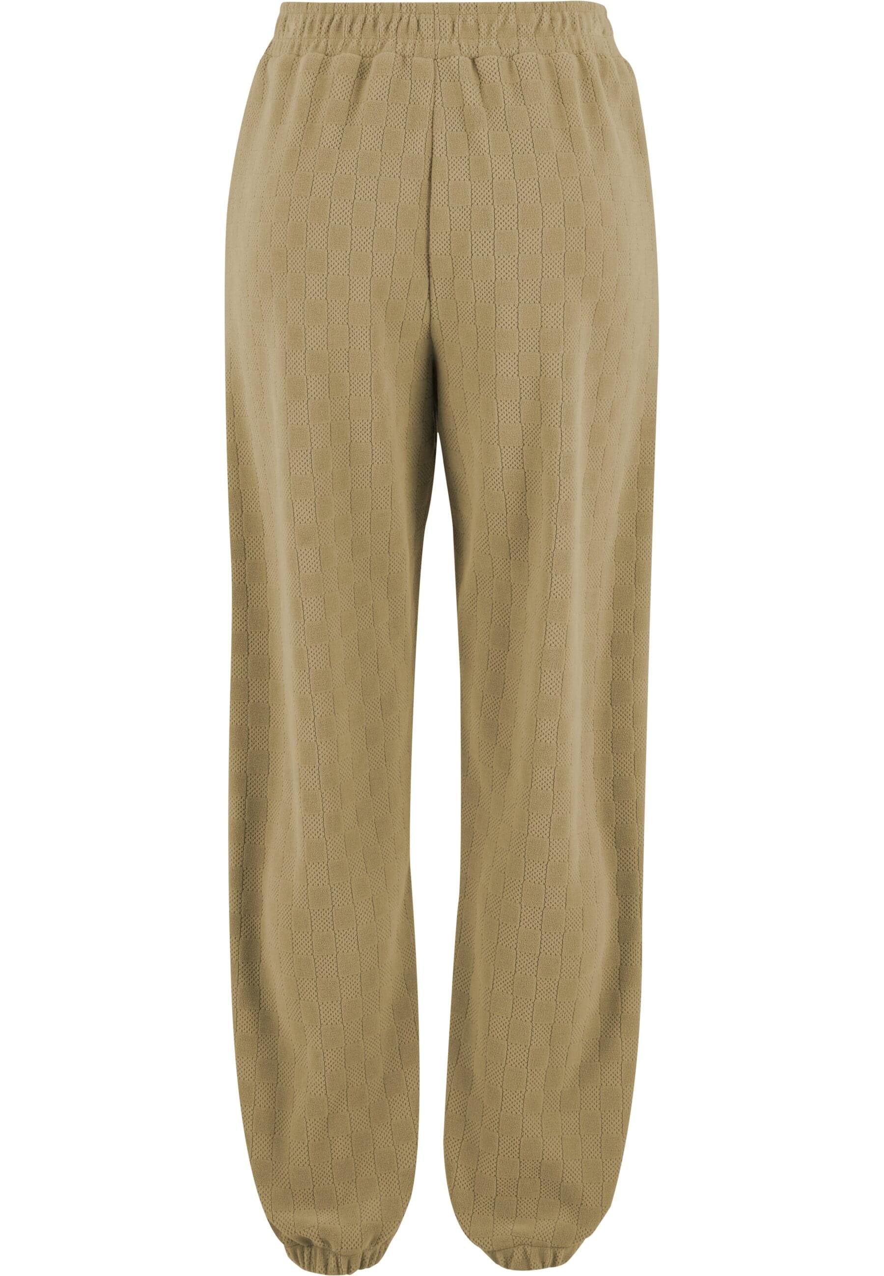 URBAN CLASSICS Jogginghose Urban Classics Ladies Jacquard Velvet Sweatpants günstig online kaufen