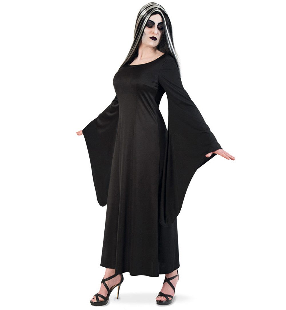 Fries Vampir-Kostüm Mortina Vampirin Hexen Kleid Schwarz Halloween Karneval Fasching Party