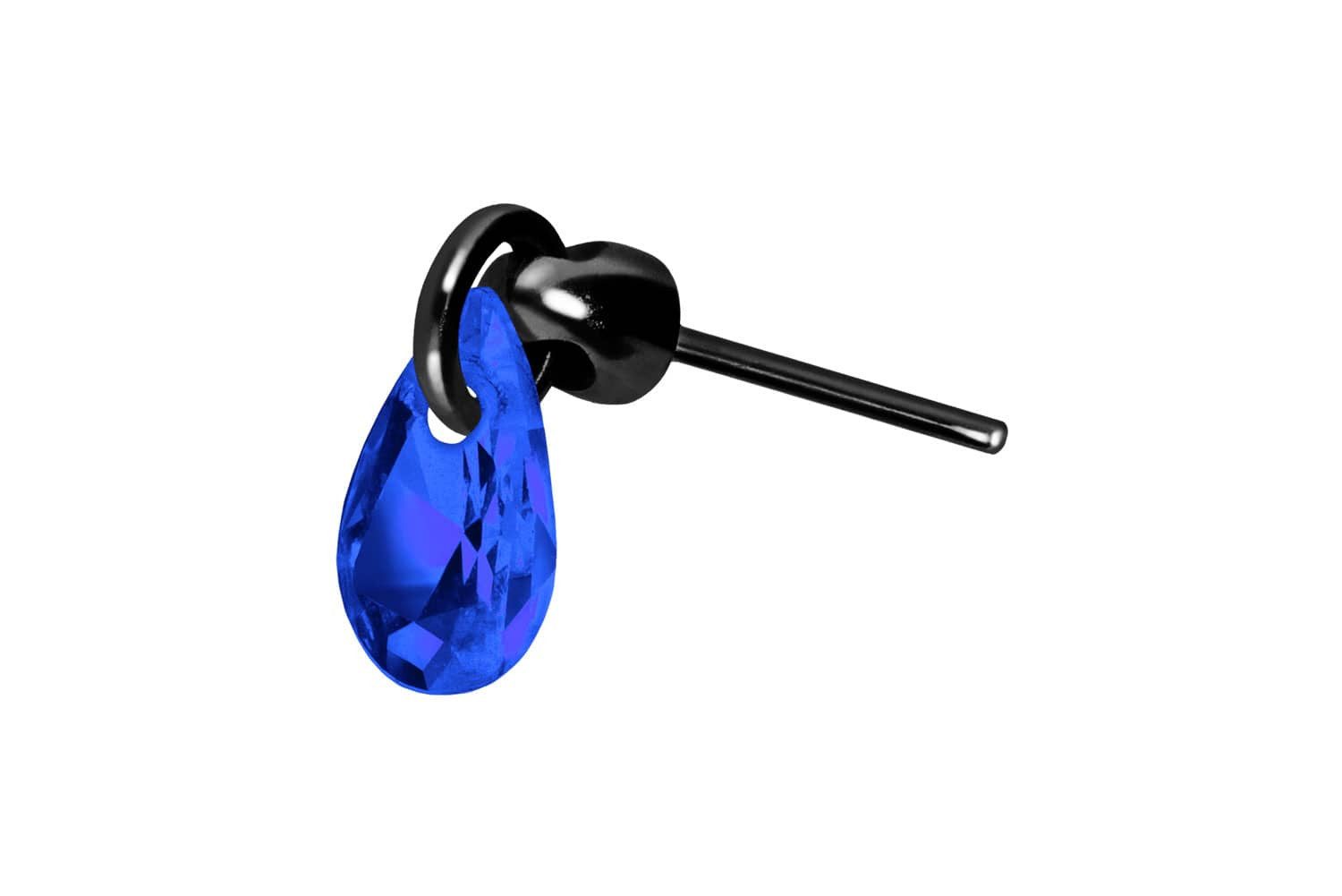 Farbe: Schwarz + Kristall: Dunkelblau