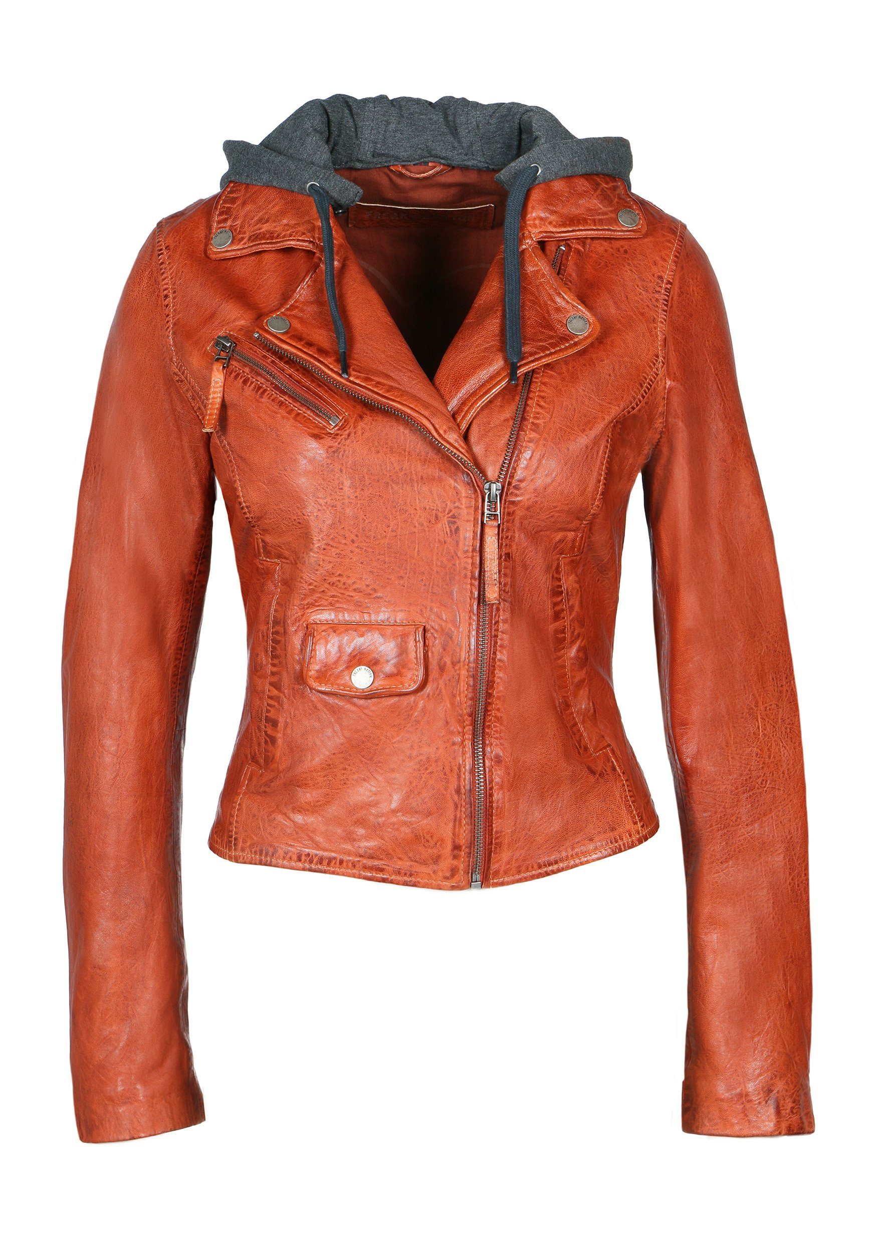 cognac Nation Biker Easy Freaky Lederjacke