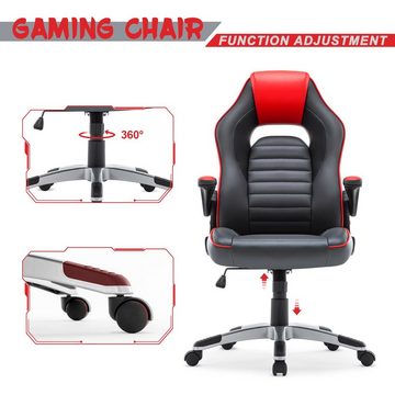 Intimate WM Heart Gaming Chair Ergonomischer Drehstuhl, Hochverstellbarer Schreibtischstuhl, Hochklappbare Armlehnen