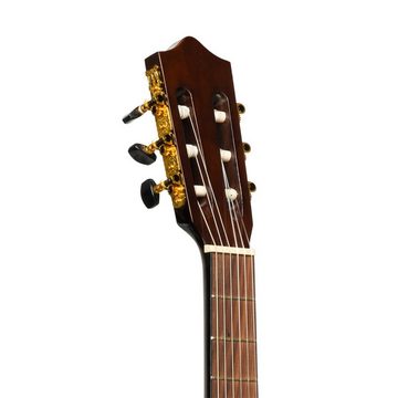 Stagg Konzertgitarre SCL60 TCE-NAT Cutaway akustisch-elektrische klassische Gitarre mit ...