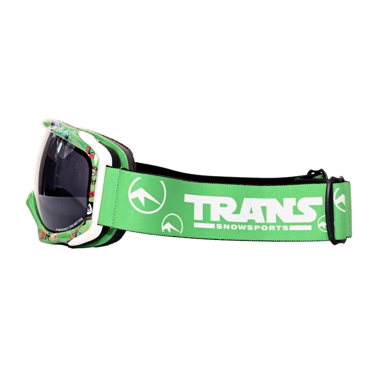 F2 Snowboardbrille Trans Snowboard Brille Rider Rookie Junior Sondermodell One Size Grün