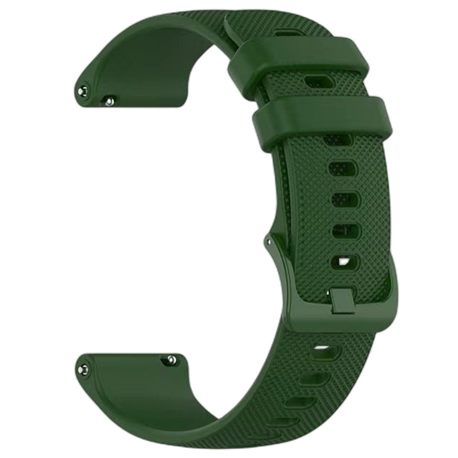 BOOD Uhrenarmband 20/22mm Universal Silikon Ersatzband mit praktischem Schnellverschluss, schweißresistent, rutschfest, individuell verstellbare Armbandlänge – Bild 2 von 5