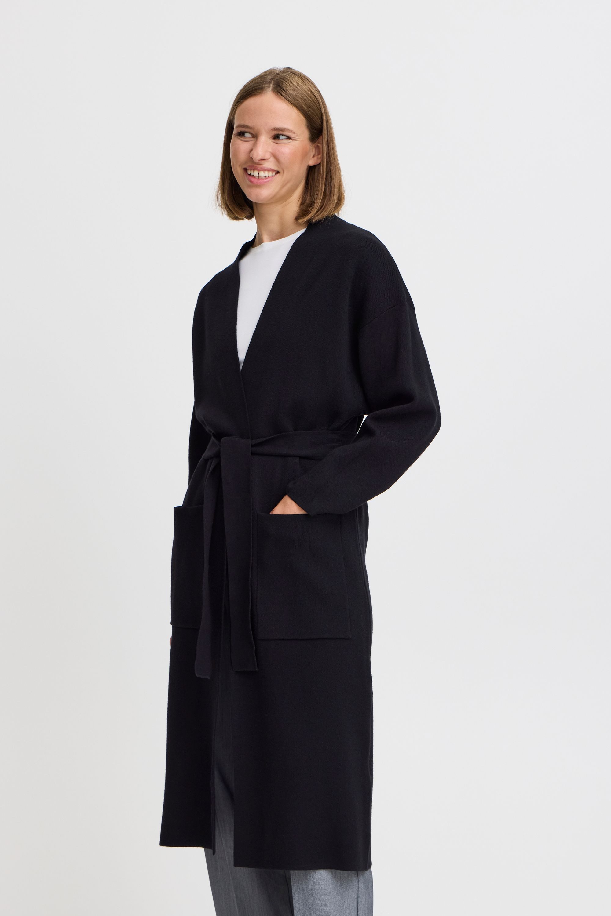 b.young Blusentop Strickjacke