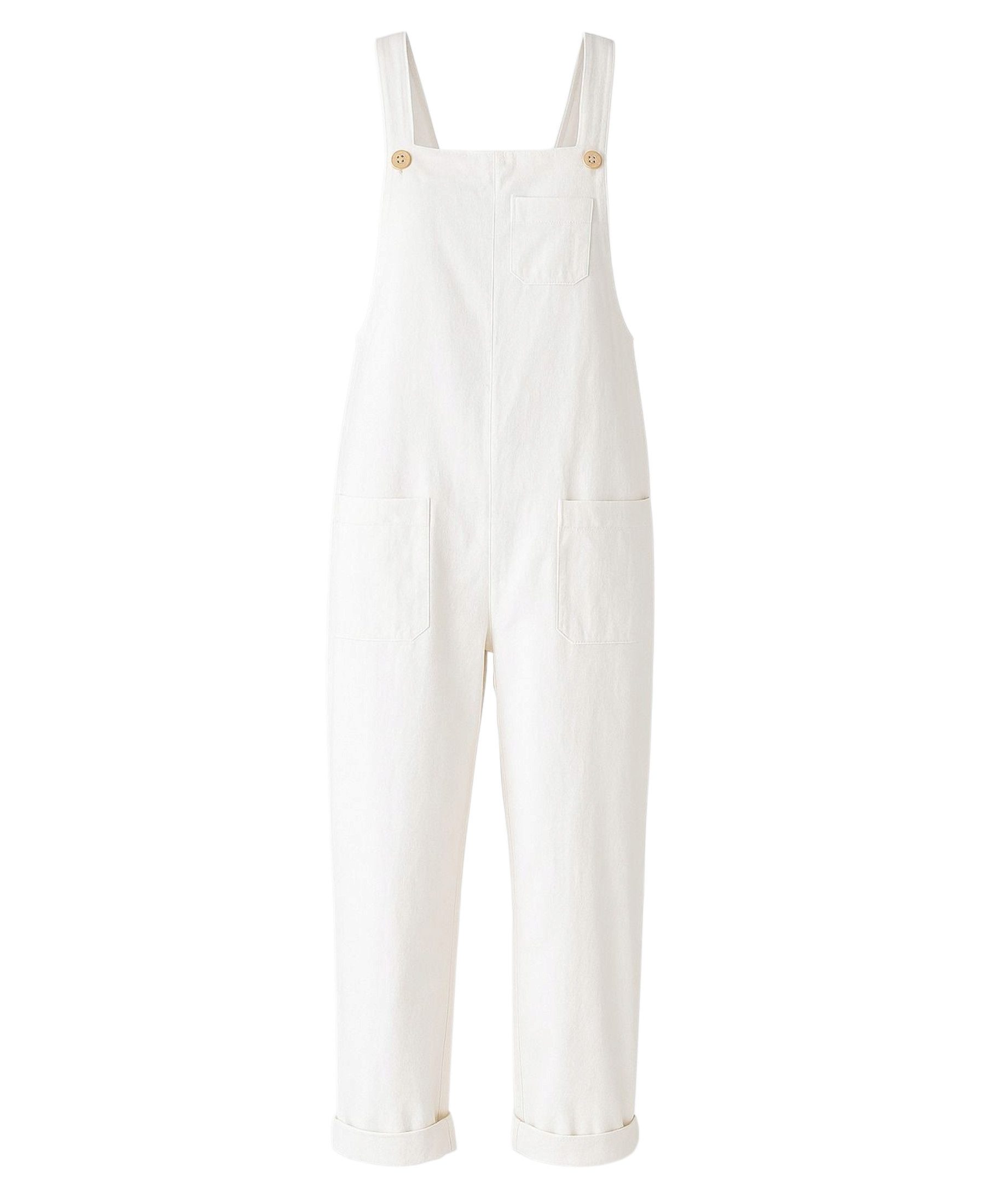 WENOR Latzhose Leinen Jumpsuit mit Taschen, verstellbar, Overall Look, Gr. günstig online kaufen