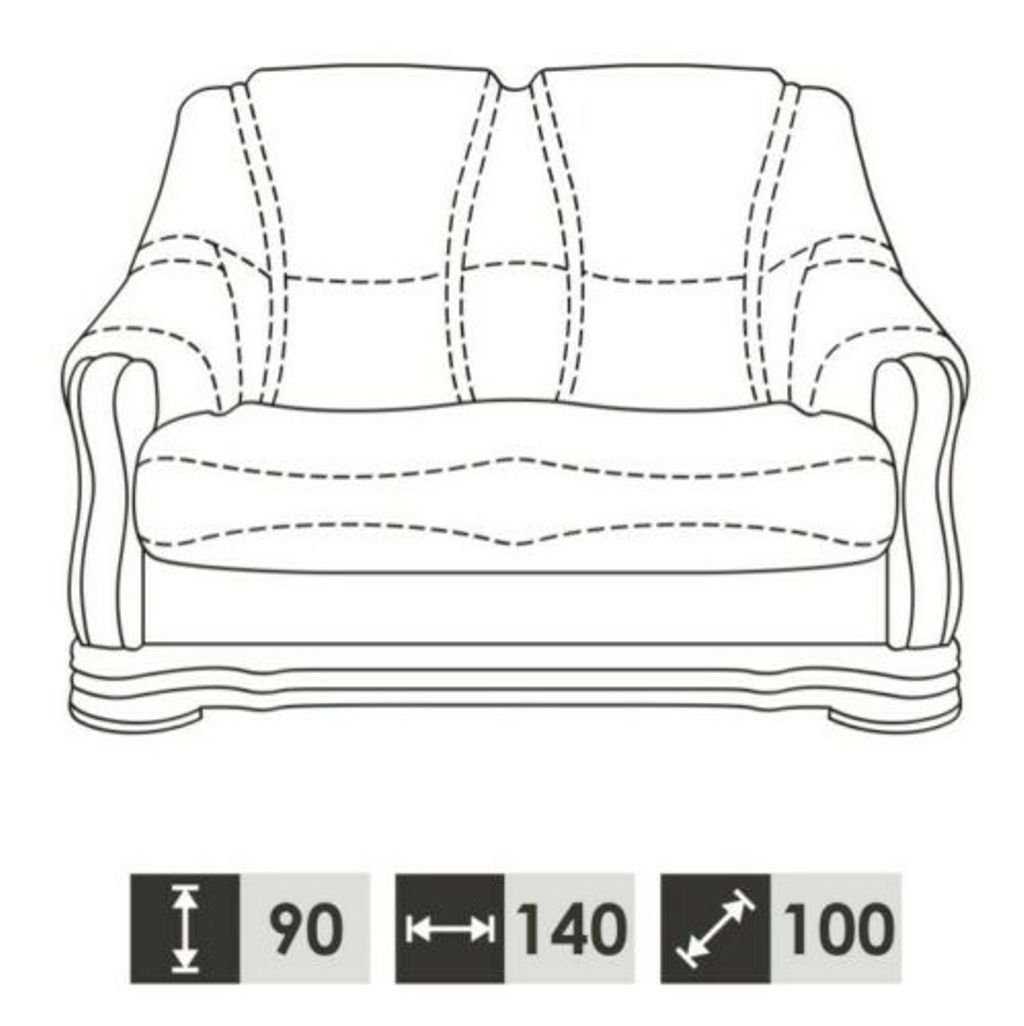JVmoebel 2-Sitzer, Zweisitzer Sofa Couchen Sofas (ohne Sitzer Neu 2 3+1Sitzer) Klassische