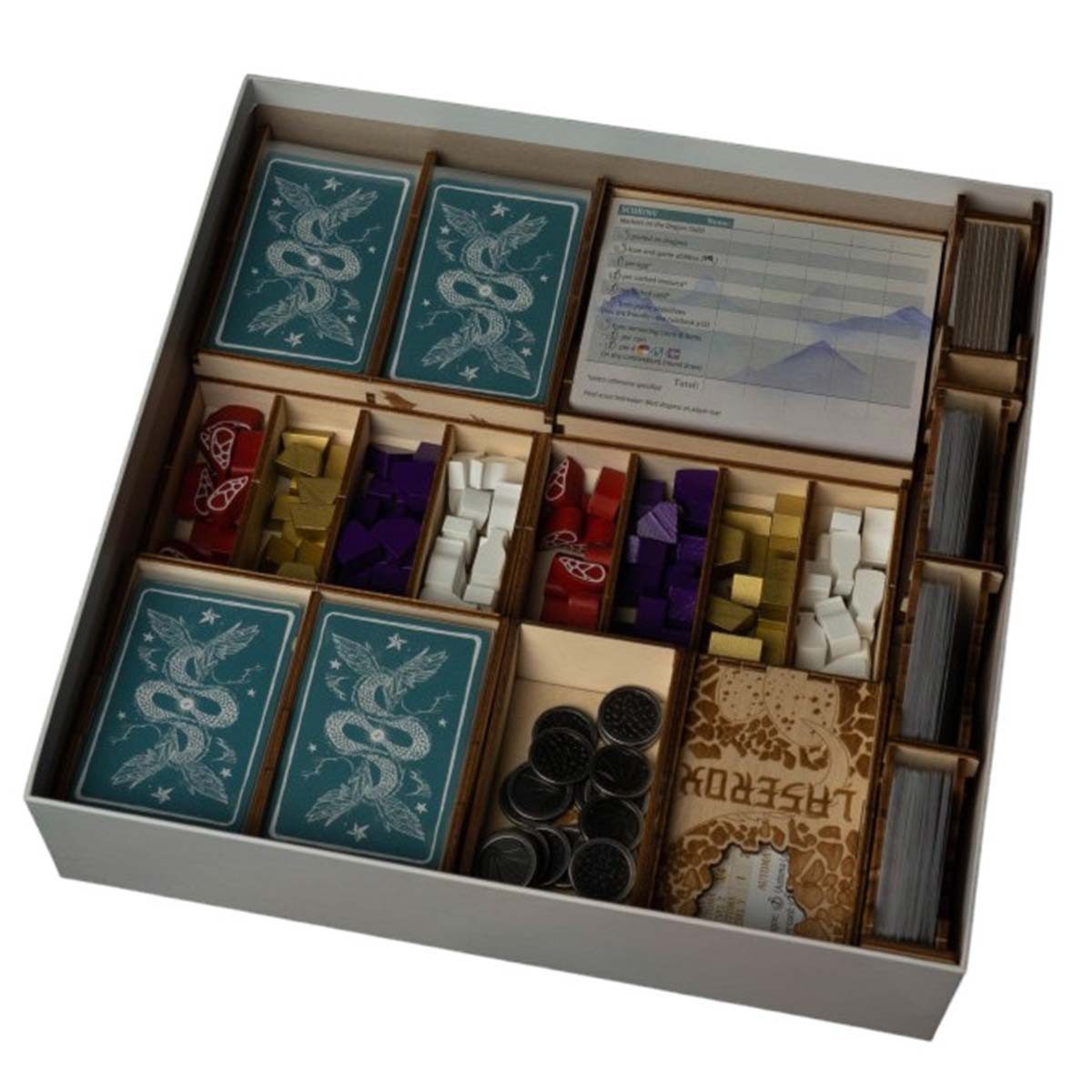 Laserox Spiel Laserox Insert für Wyrmspan / Schwingenschlag - Organizer