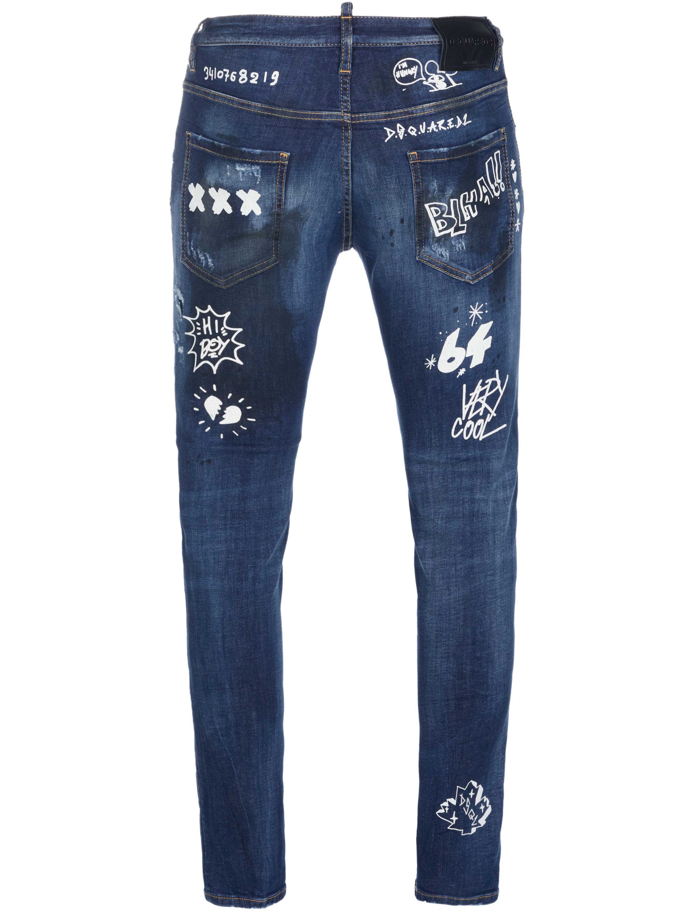 Dsquared2 Slim-fit-Jeans Dsquared2 Skater Jeans blau