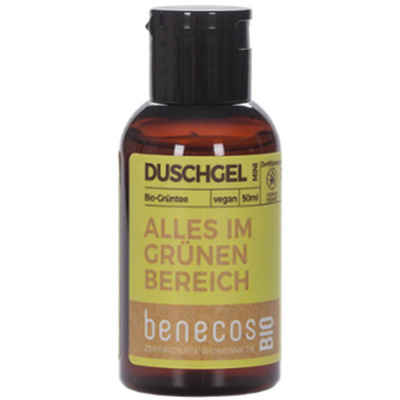 Benecos Duschgel Grüntee, Grün, 50 ml
