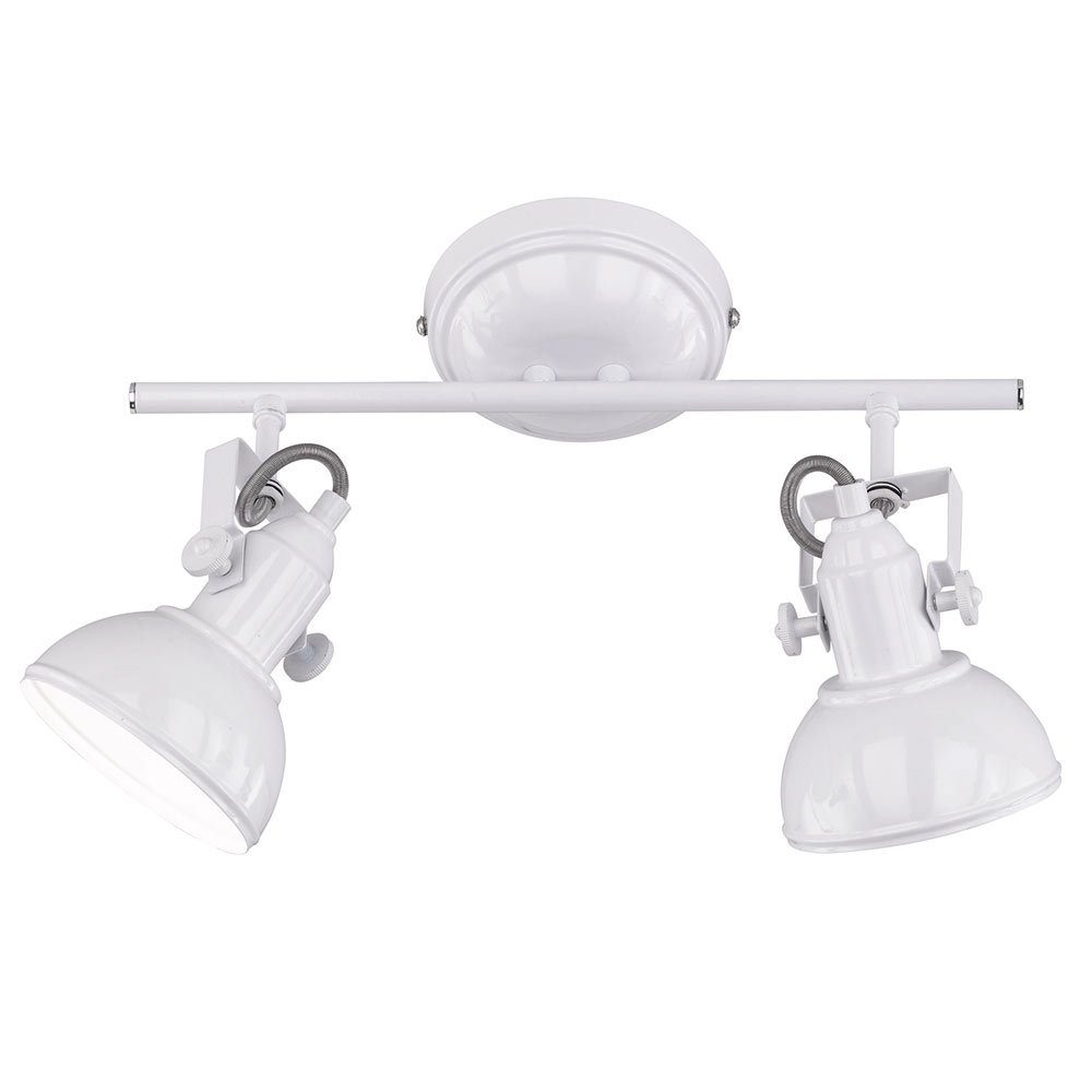 Flammig Deckenlampe 2 Leuchtmittel etc-shop Deckenleuchte weiß LED Strahler inklusive, Deckenspot, nicht