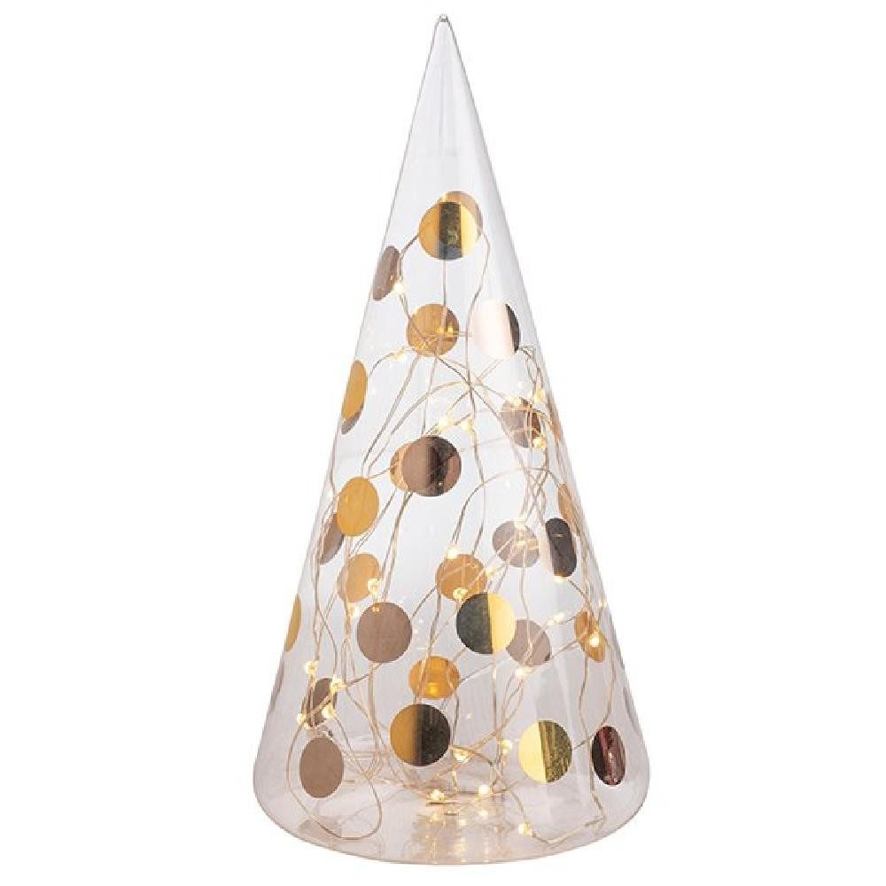 Räder Windlicht Design LED Glastanne Sterne Gold-Silber (Groß) günstig online kaufen