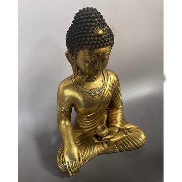 Asien LifeStyle Buddhafigur Buddha Figur Bronze Skulptur Tibet/China 43cm groß