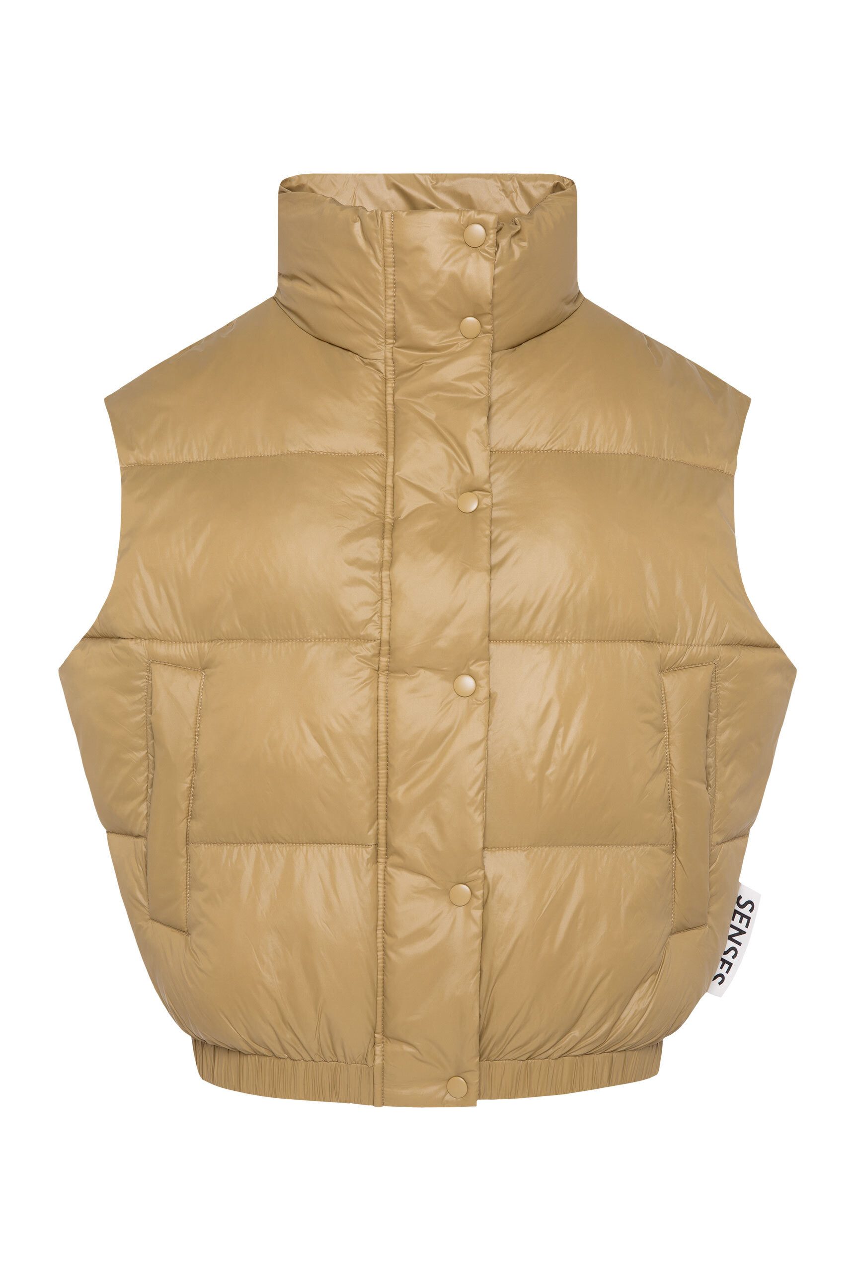 SENSES.THE LABEL Steppweste mit elastischem Saumabschluss günstig online kaufen