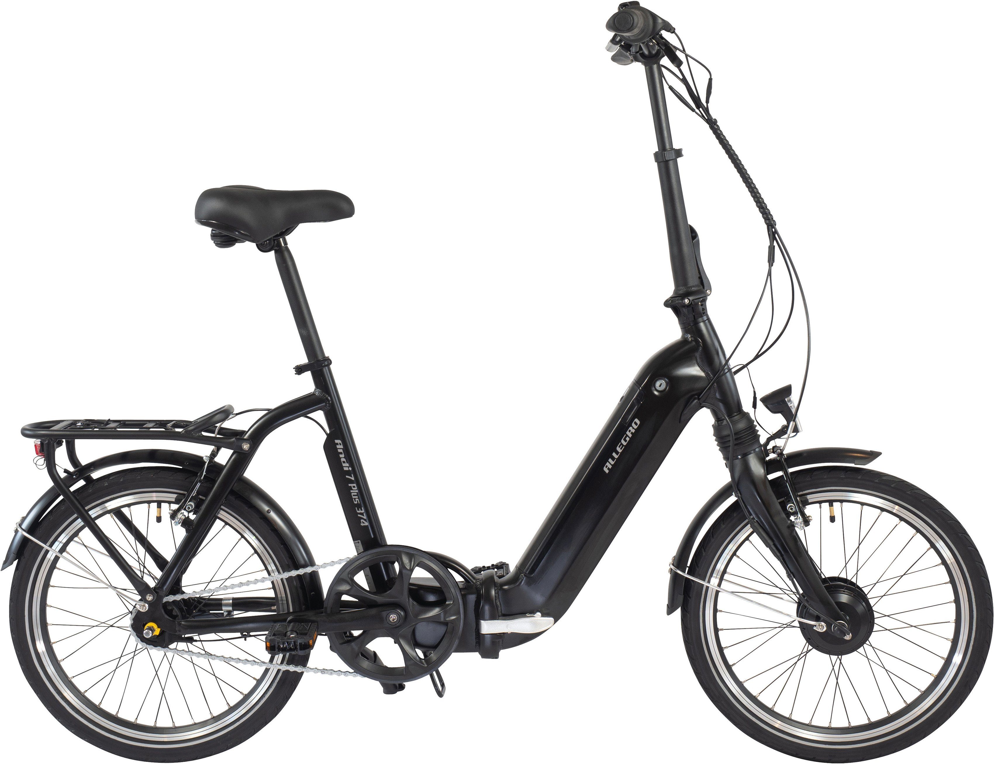 ALLEGRO E-Bike Andi 7 Plus 374, 7 Gang Shimano Nexus Schaltwerk,  Nabenschaltung, Frontmotor 250 W