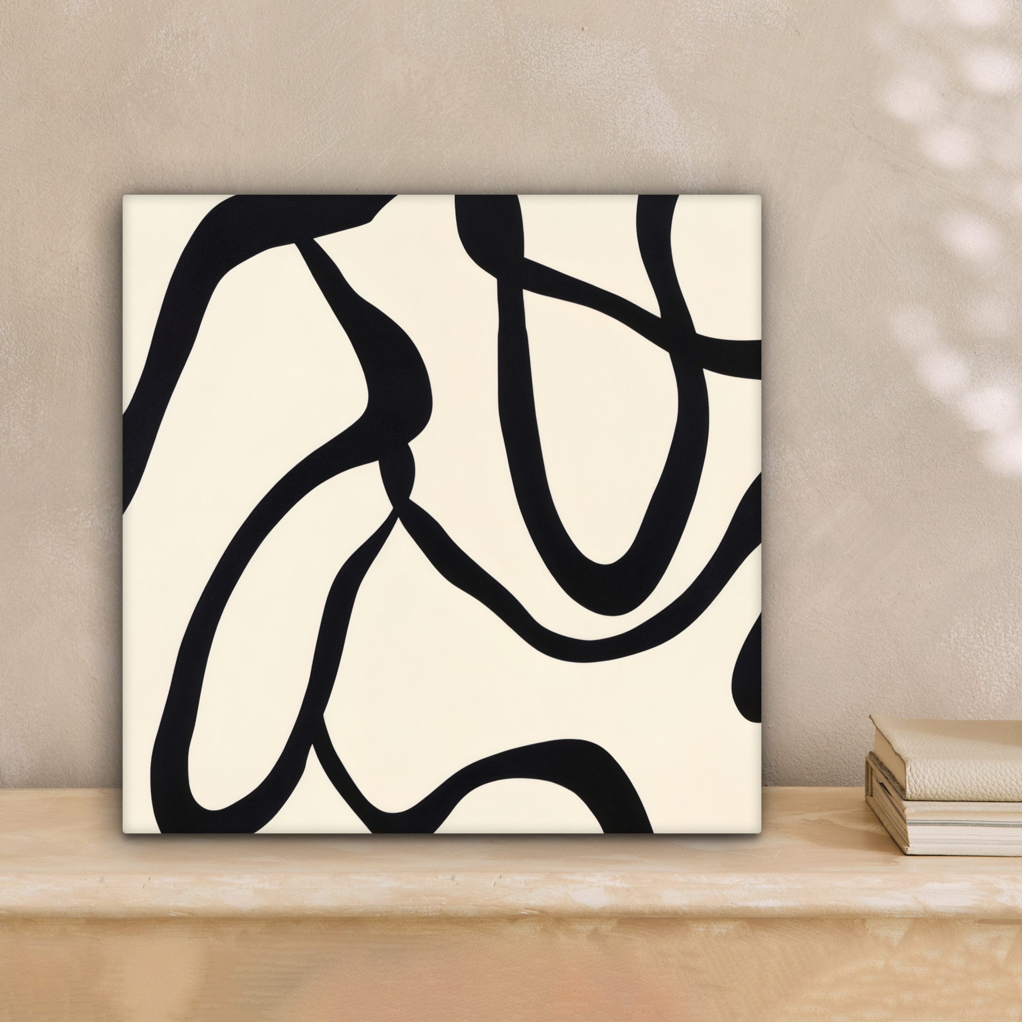 OneMillionCanvasses® Leinwandbild Abstrakt - Linien - Modern - Beige, Fotod günstig online kaufen