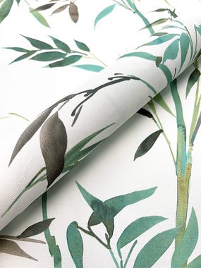 Newroom Vliestapete, Bunt Tapete Modern Dschungel - Mustertapete Dschungeltapete Grün Braun Tropisch Floral Bambus Blätter für Wohnzimmer Schlafzimmer Küche