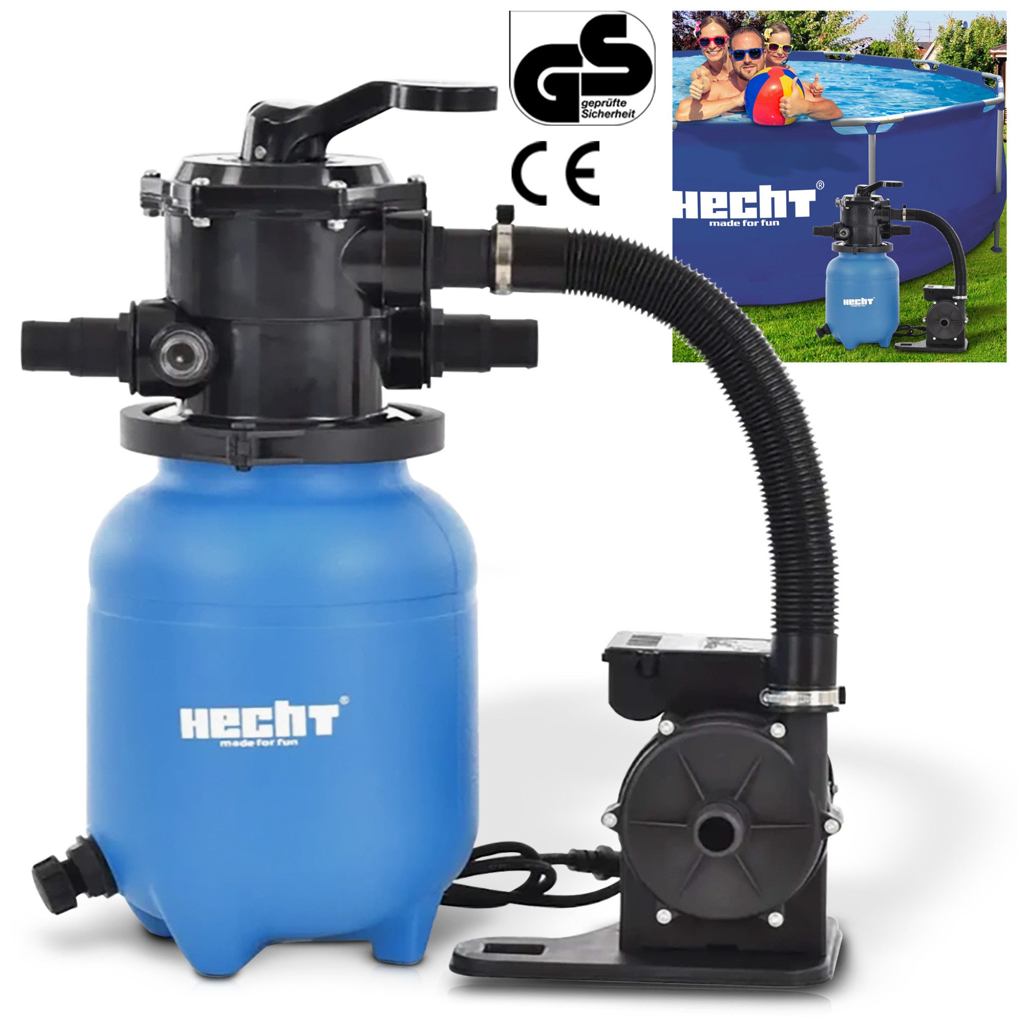 Hecht Sandfilteranlage 12 kg Sandkapazität, 200W, günstig online kaufen