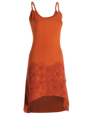 Vishes Sommerkleid Damen Sommer-Kleid High-Low Kleid Spagettiträger-Kleid Shirt-Kleid Goa, Boho, Hipiie Style