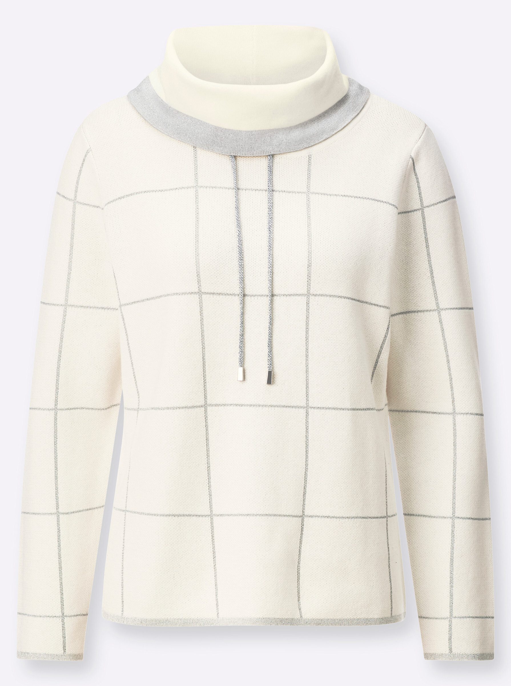 creation L Strickpullover Jacquard-Pullover Langarm Jacquard