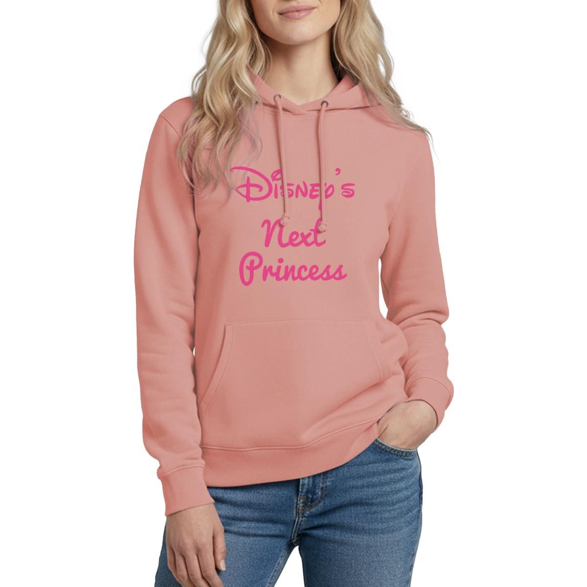 Spreadshirt Hoodie Disney Prinzessinen Disneys Next Princess Damen Hoodie (1-tlg)