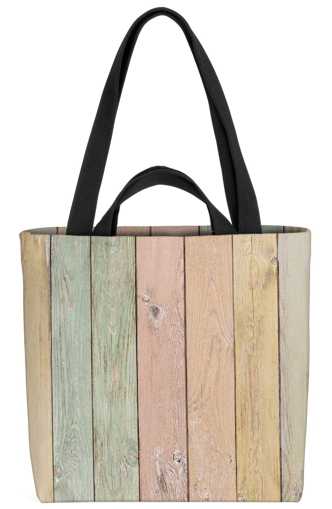 VOID Henkeltasche (1-tlg), Pastell Bretter holz pastell plank licht alt textur natürlich plank bunt