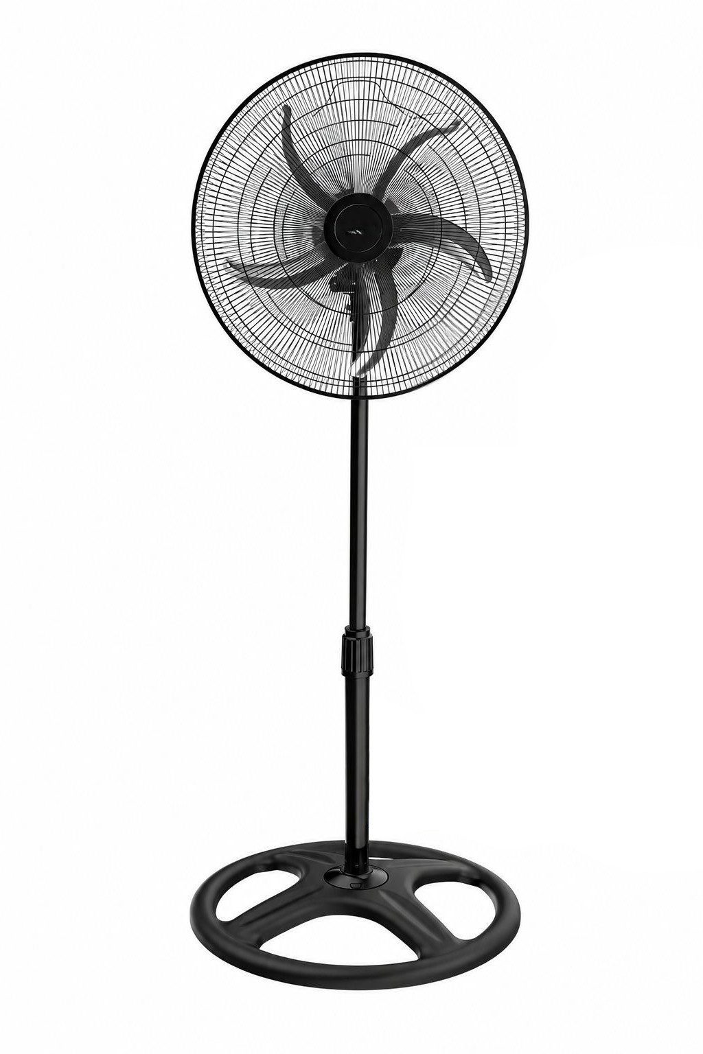 Opviq Standventilator KTF-340, 50 cm Durchmesser, 60 w,70° horizontale Oszillation, Höhenverstellbar