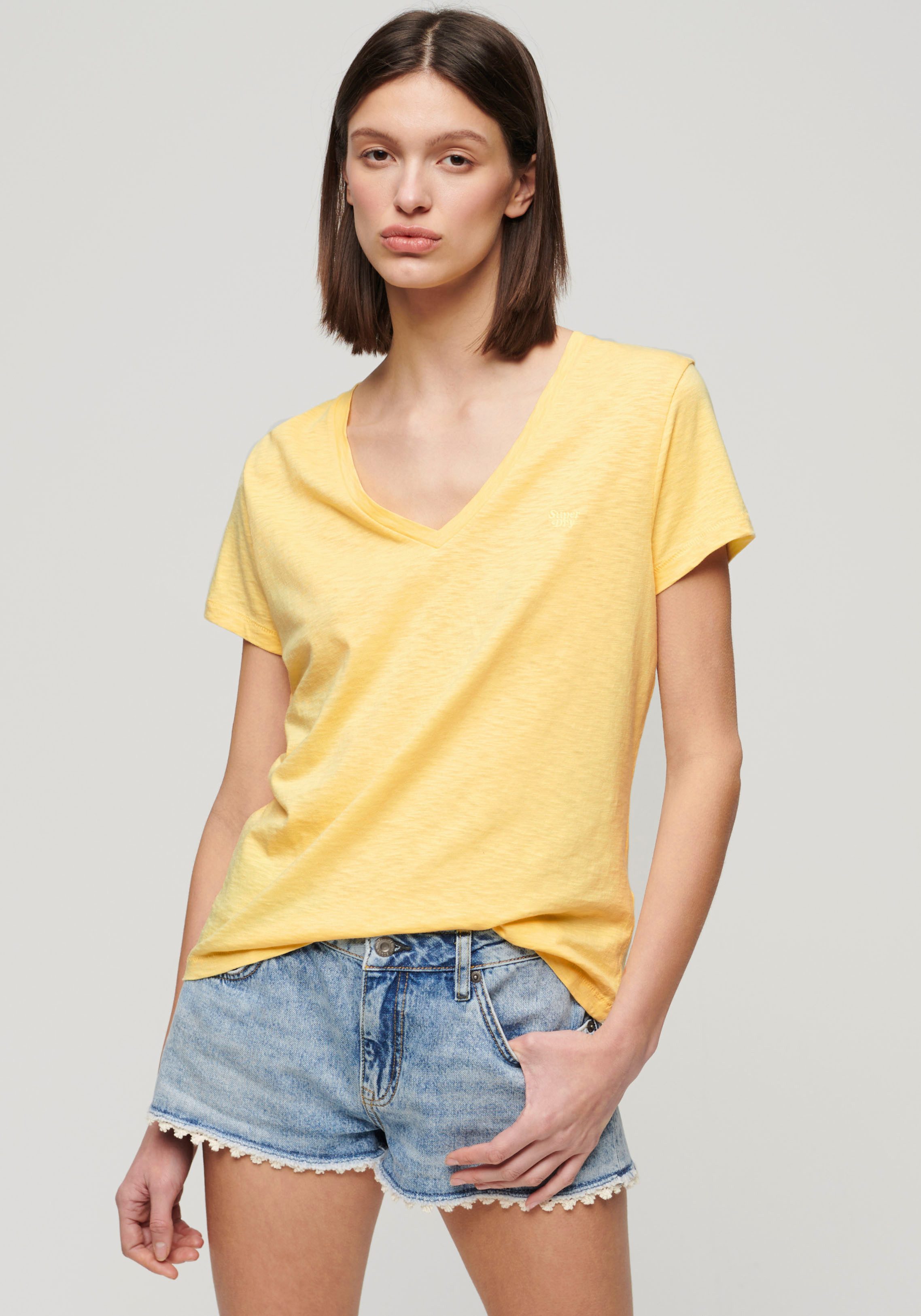 Superdry V-Shirt STUDIOS SLUB EMB VEE günstig online kaufen