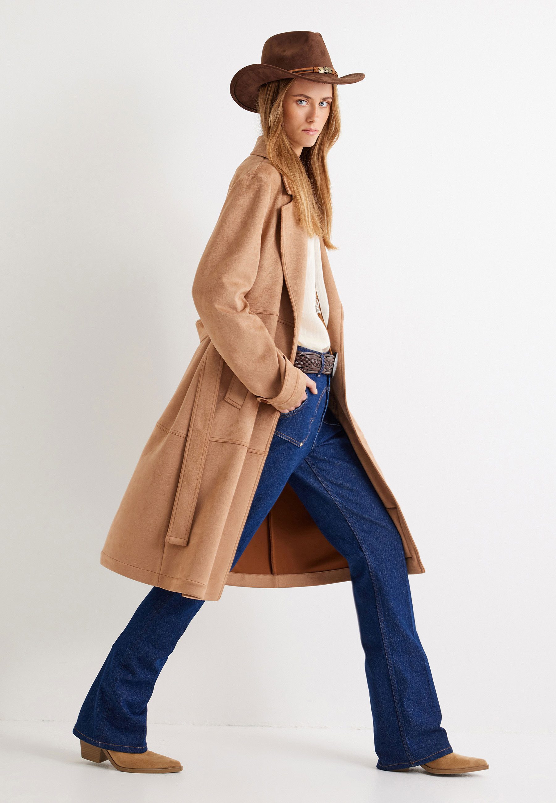 Koton Trenchcoat Regular Mit Bauchgurt