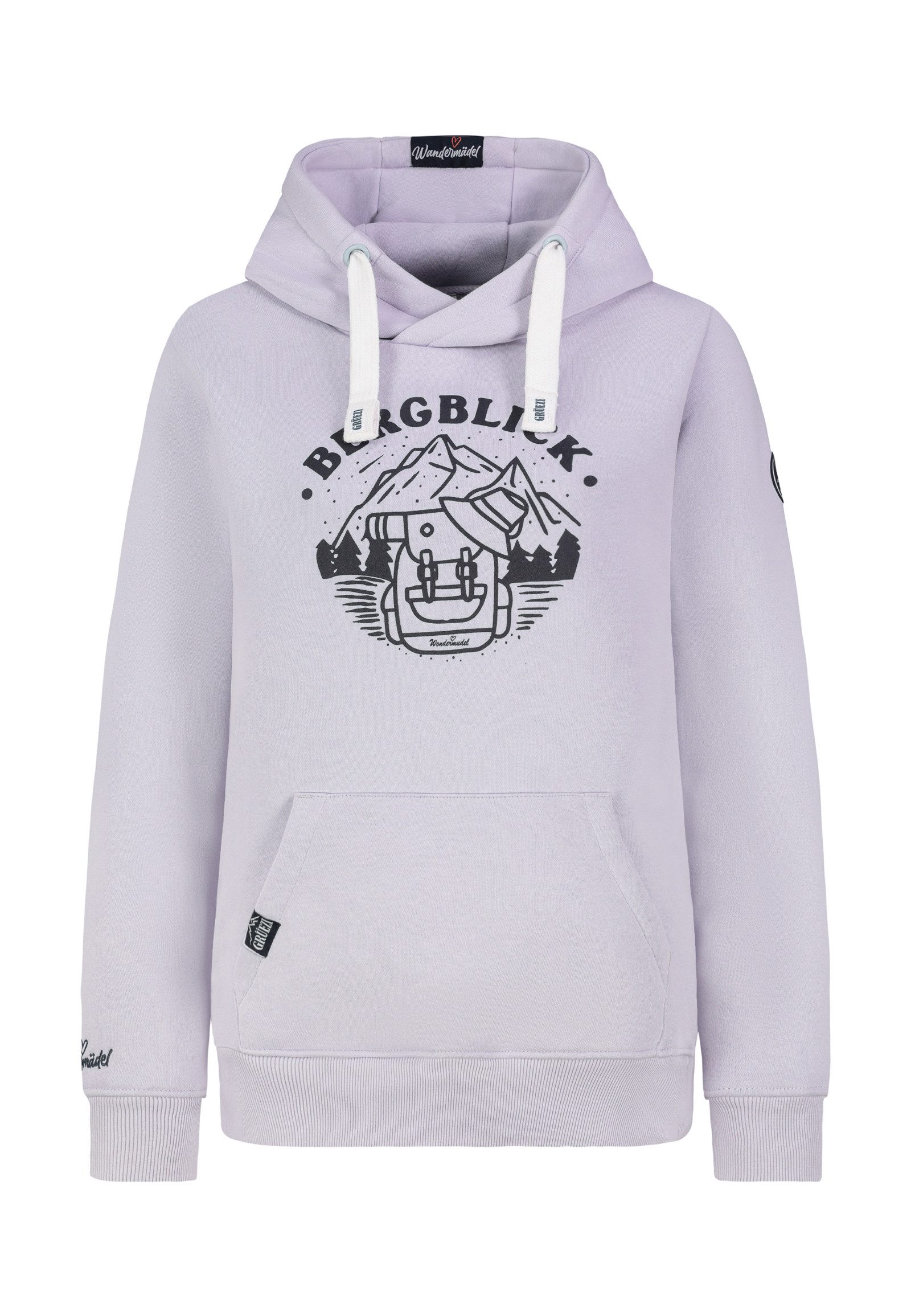 Kapuzenpullover Damen Hoodie Kapuzenpullover Bergprint
