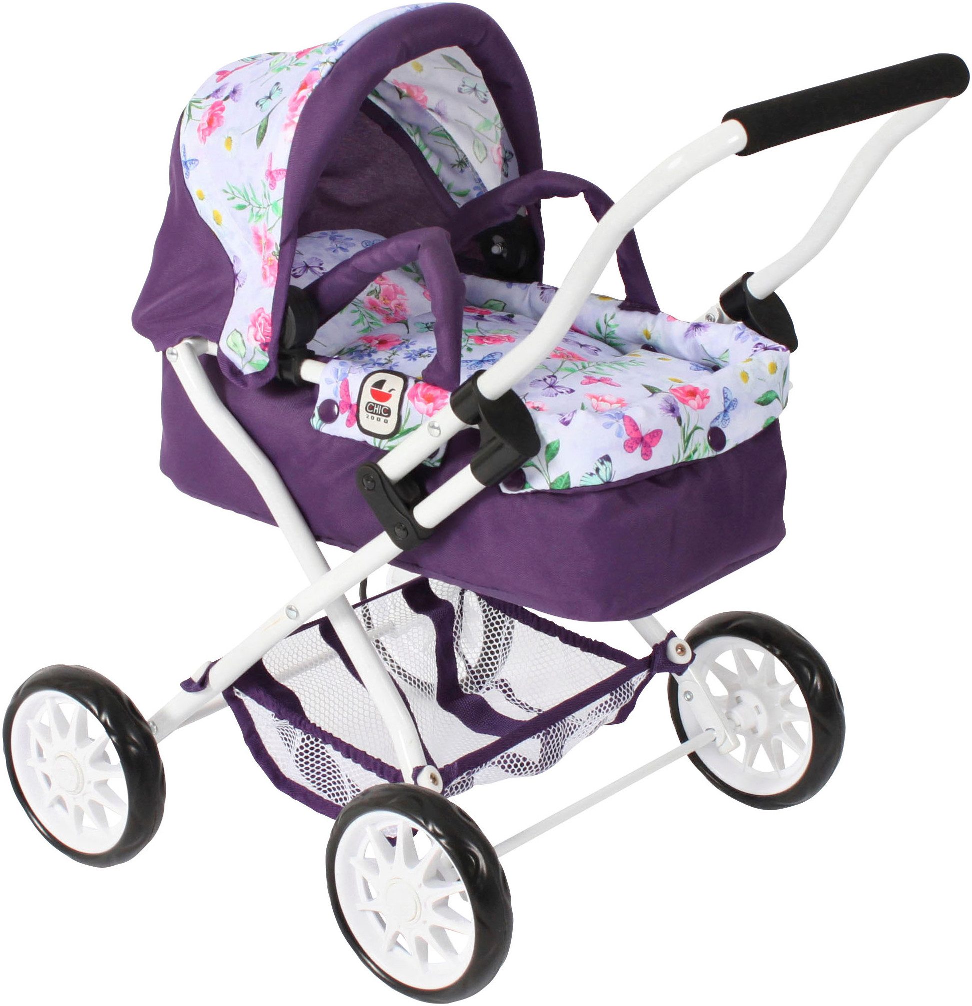 CHIC2000 Puppenwagen Smarty, Flowers lila günstig online kaufen